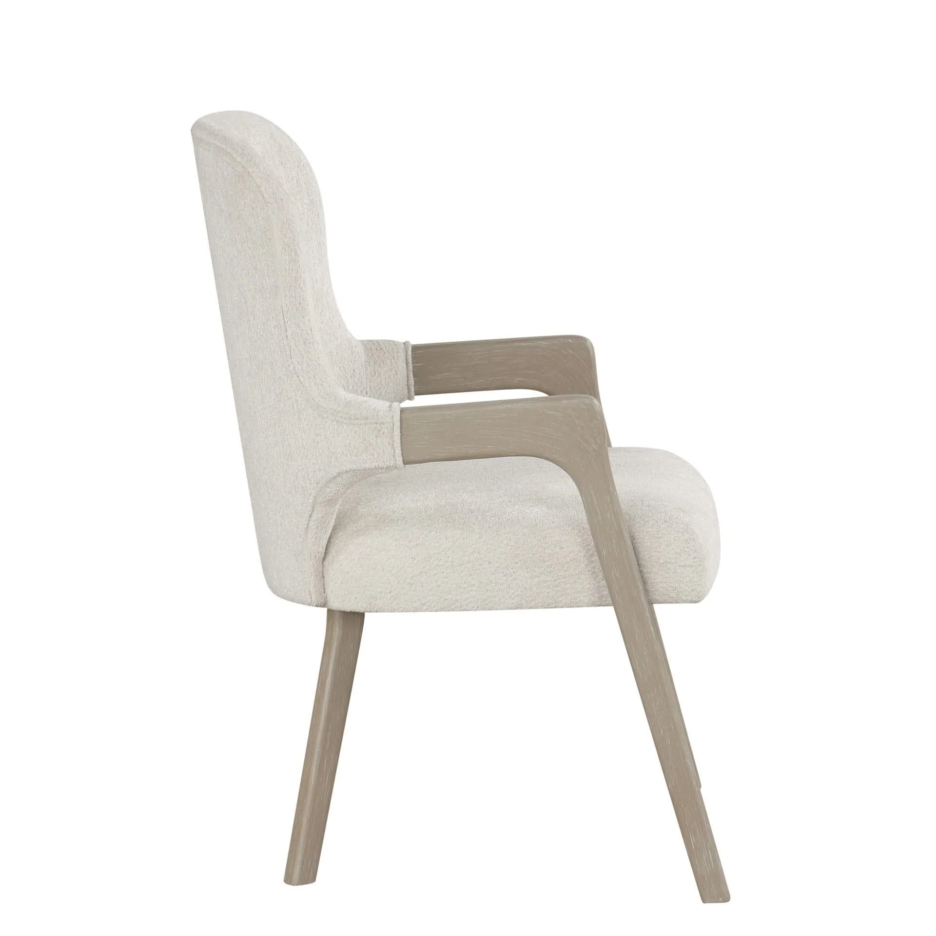 Gwendolyn - Upholstered Arm Chair (Set of 2) - Cerused Taupe - Image 3