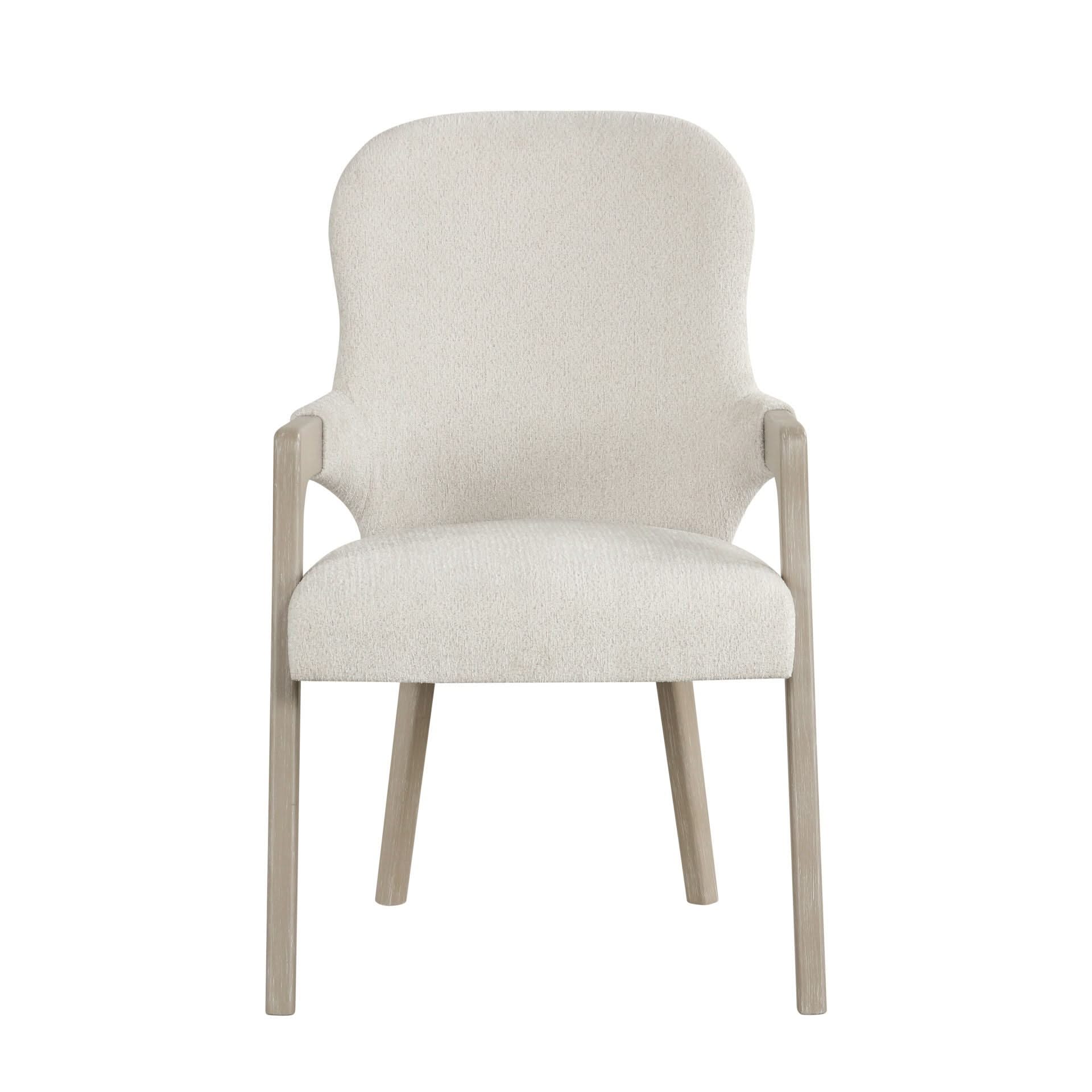 Gwendolyn - Upholstered Arm Chair (Set of 2) - Cerused Taupe - Image 4