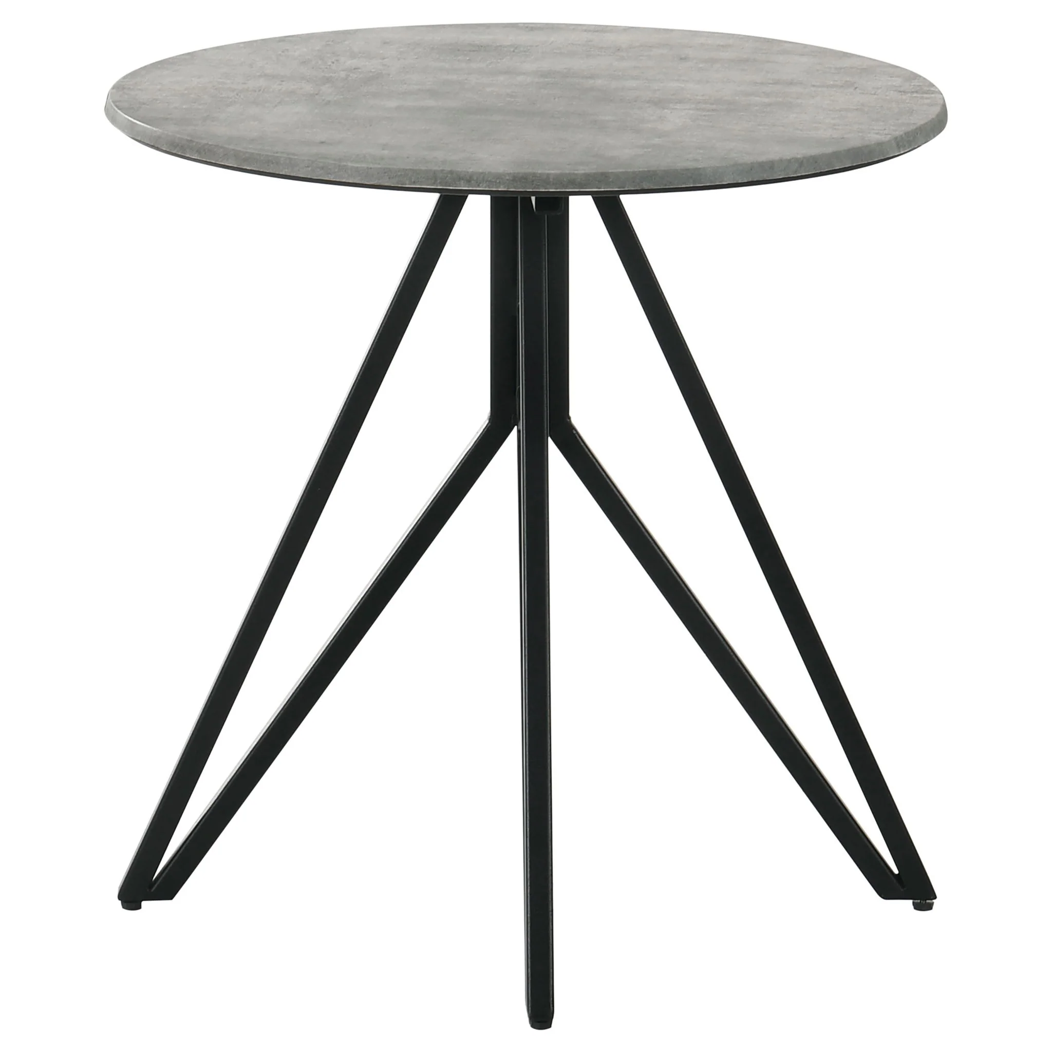 Hadi 2-piece Round SmartTop Coffee and End Table Set Cement - Image 3