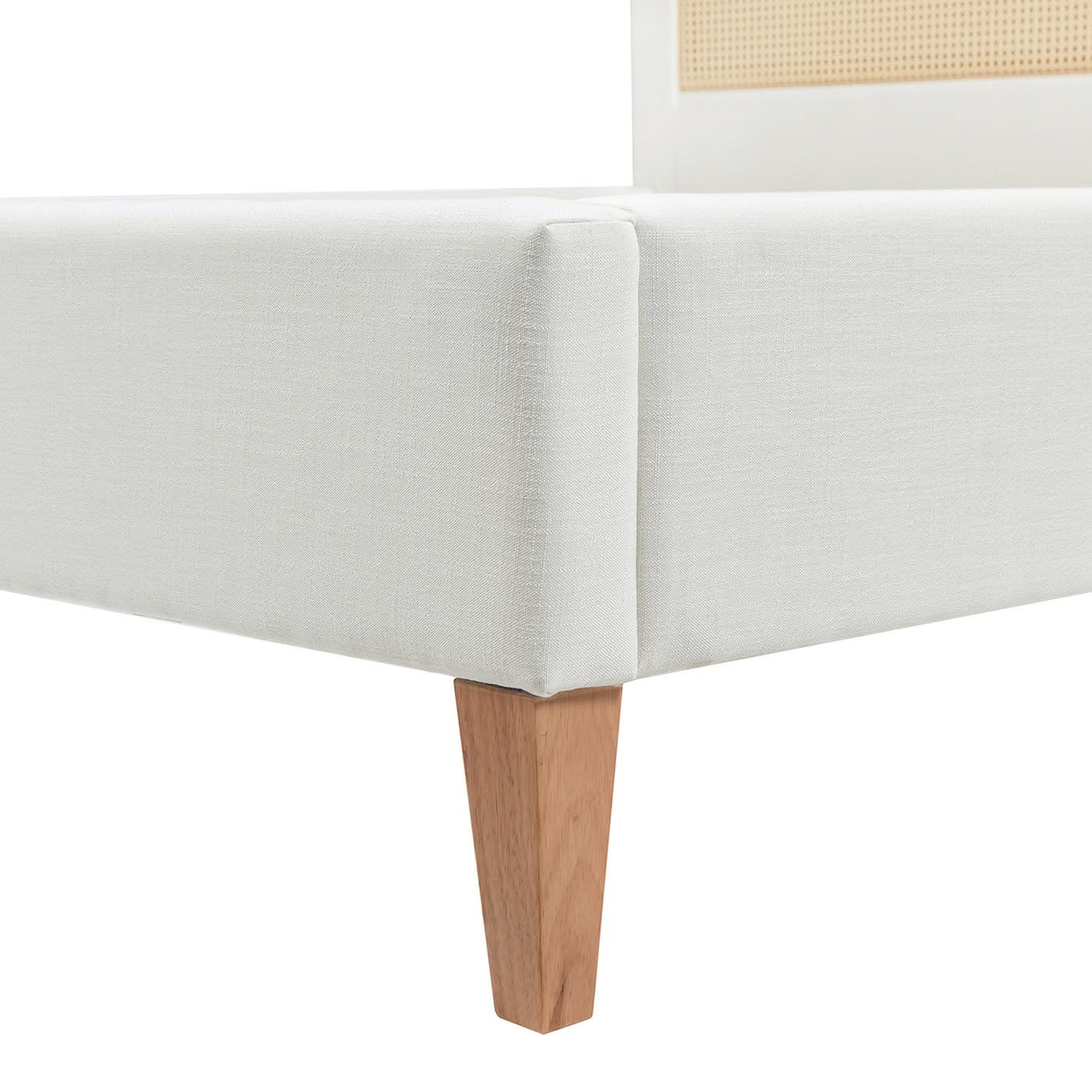 Haley - Upholstered Cane Back Platform Bed - Image 4