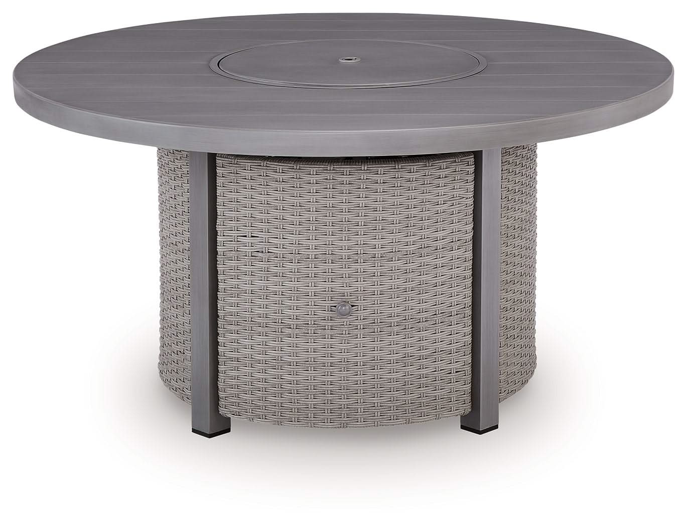 Half Moon Beach - Round Fire Pit Table - Gray - Image 2