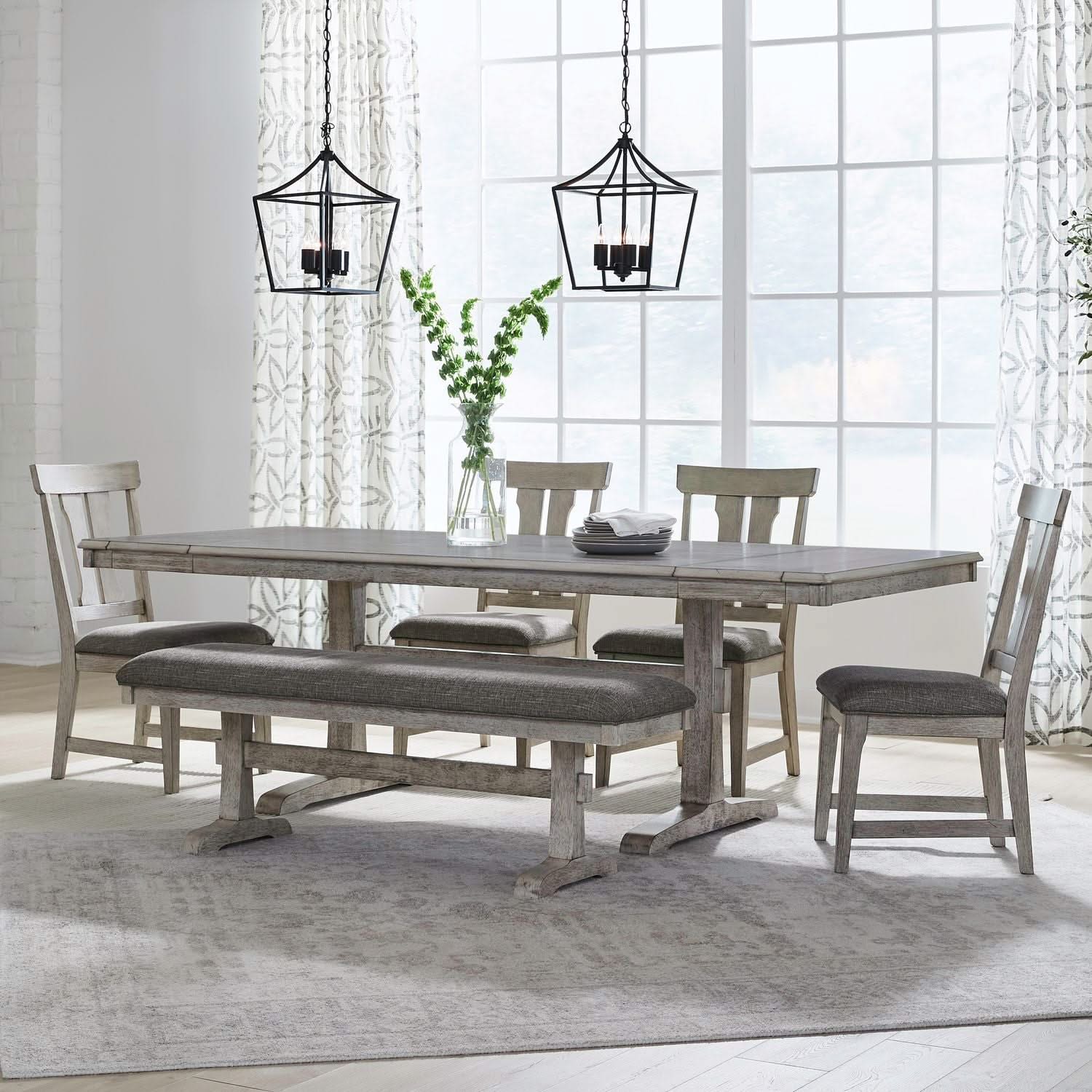 Hallendale - Trestle Table Set - Image 3
