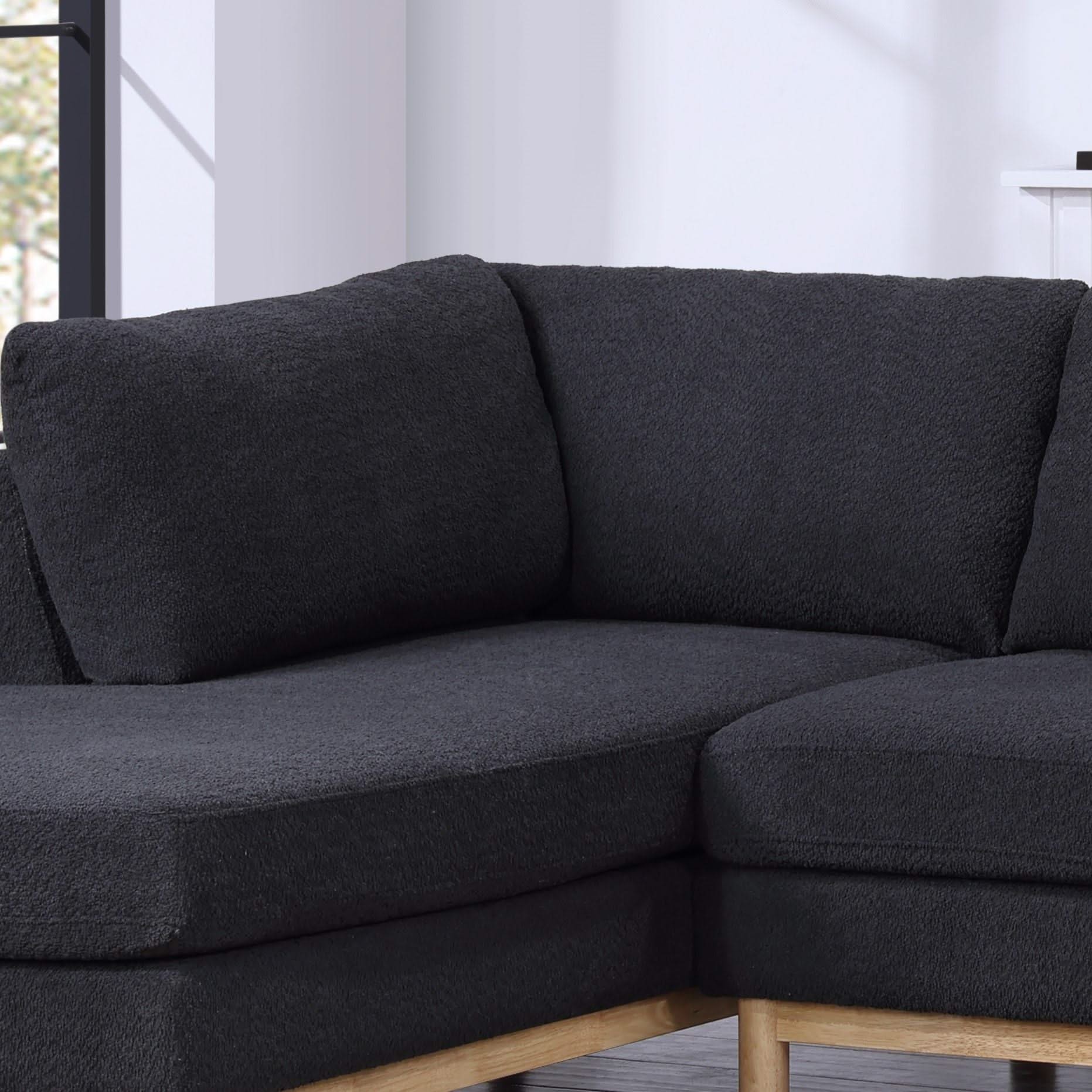 Hallie - Wide Sherpa Double Chaise U-Shape Sectional Sofa - Image 2