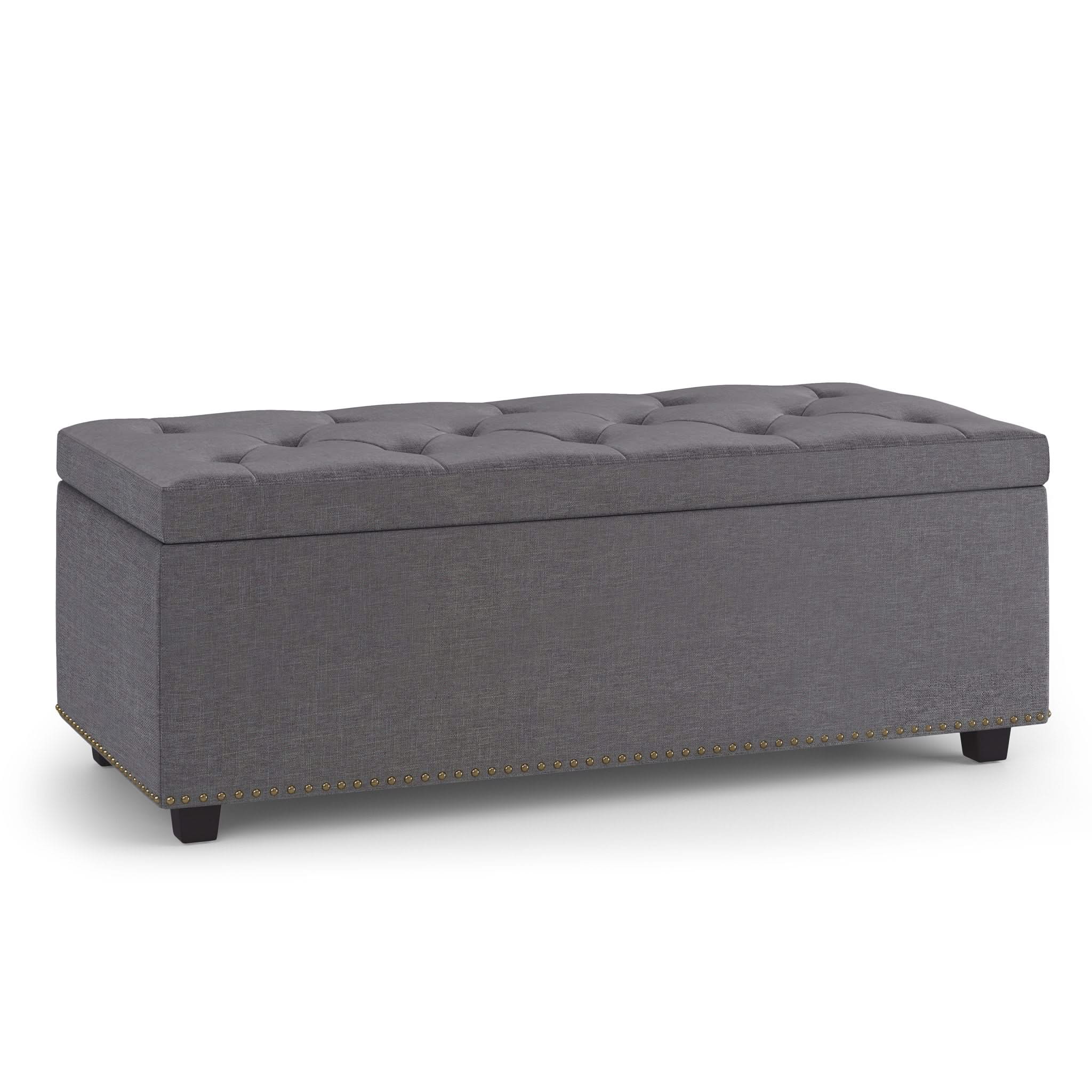 Hamilton - Upholstered Lift Top Rectangular Storage Ottoman - Image 3