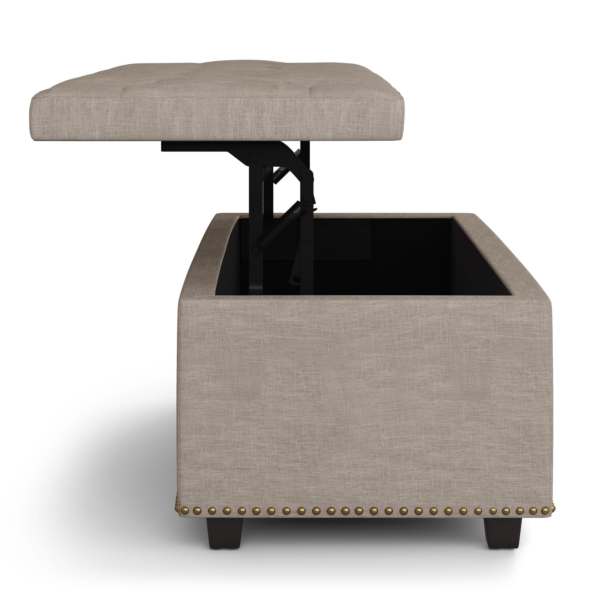 Hamilton - Upholstered Lift Top Rectangular Storage Ottoman - Image 9