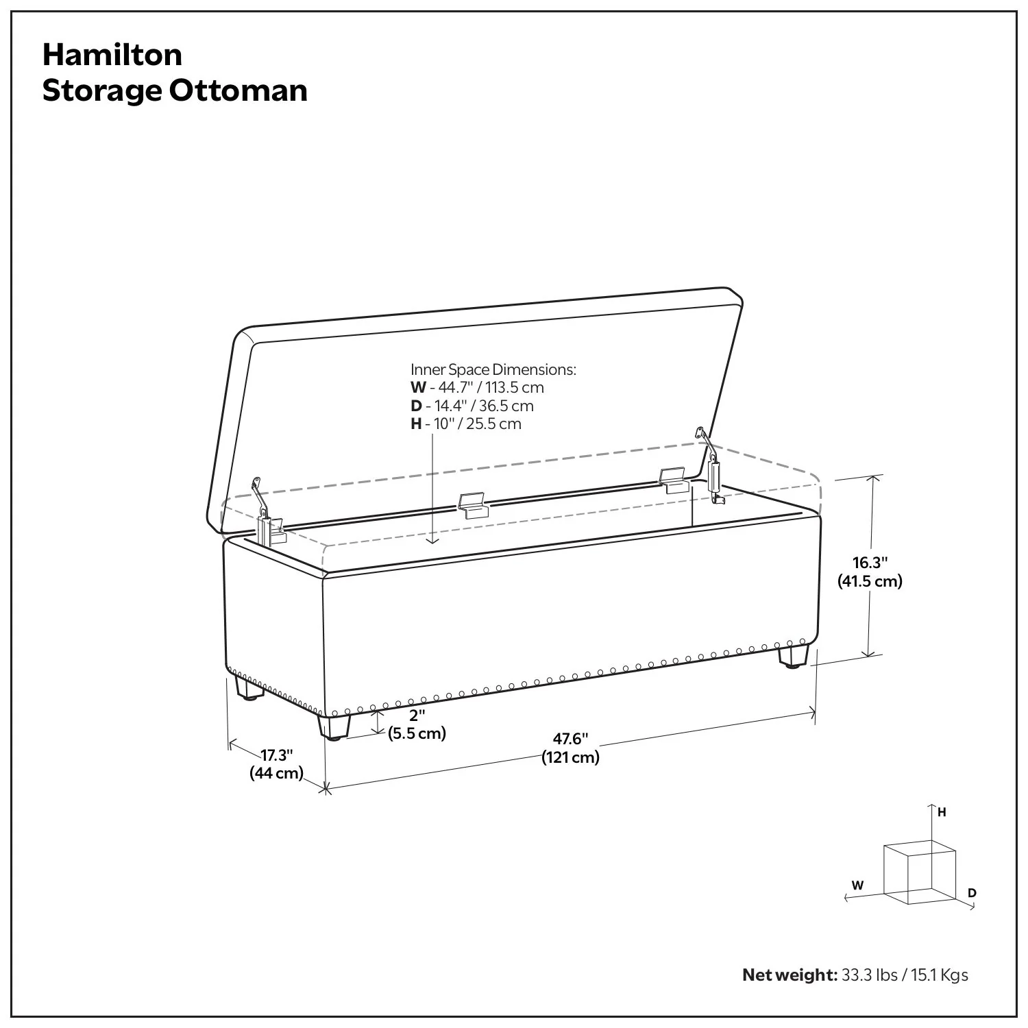 Hamilton - Upholstered Storage Ottoman - Image 21