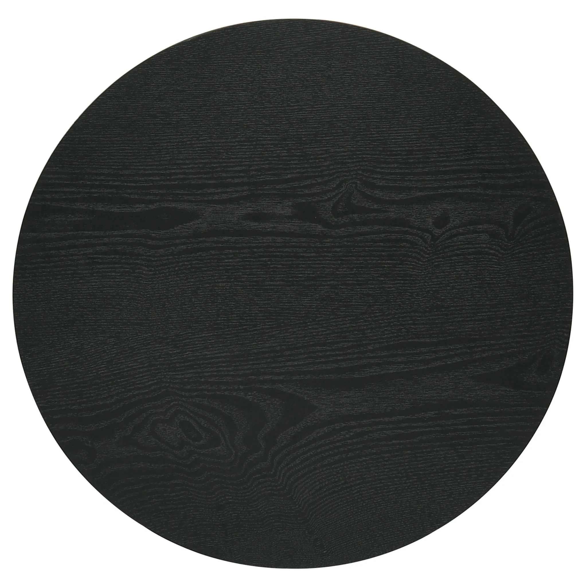 Hamlyn 2-piece Round Fluted Coffee and End Table Set Black - Image 2
