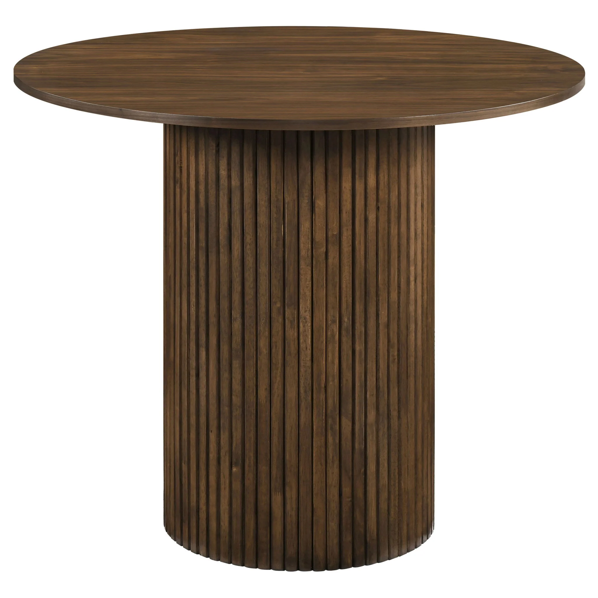 Hamlyn 5-piece Round Wood Counter Height Dining Set Grey and Walnut - Image 2