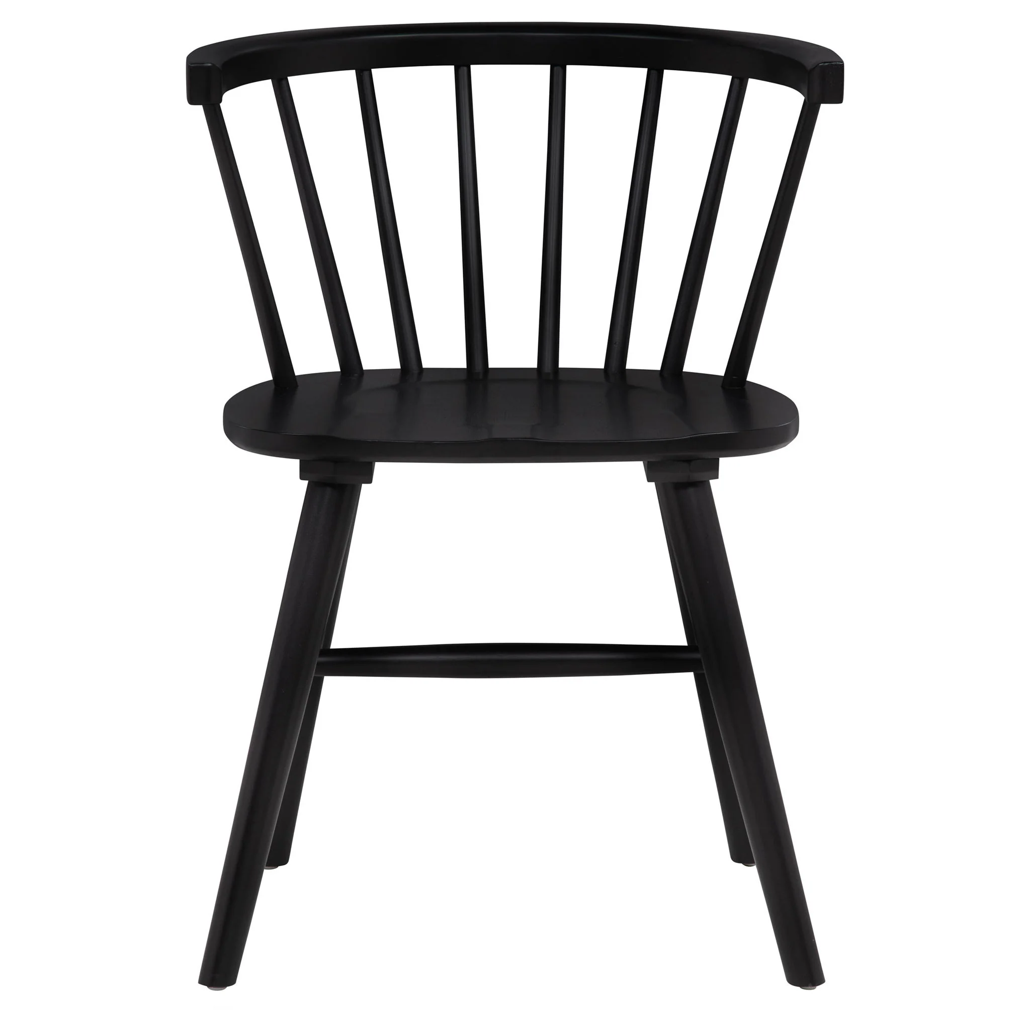 Hamlyn 5-piece Round Wood Dining Set Black - Image 2