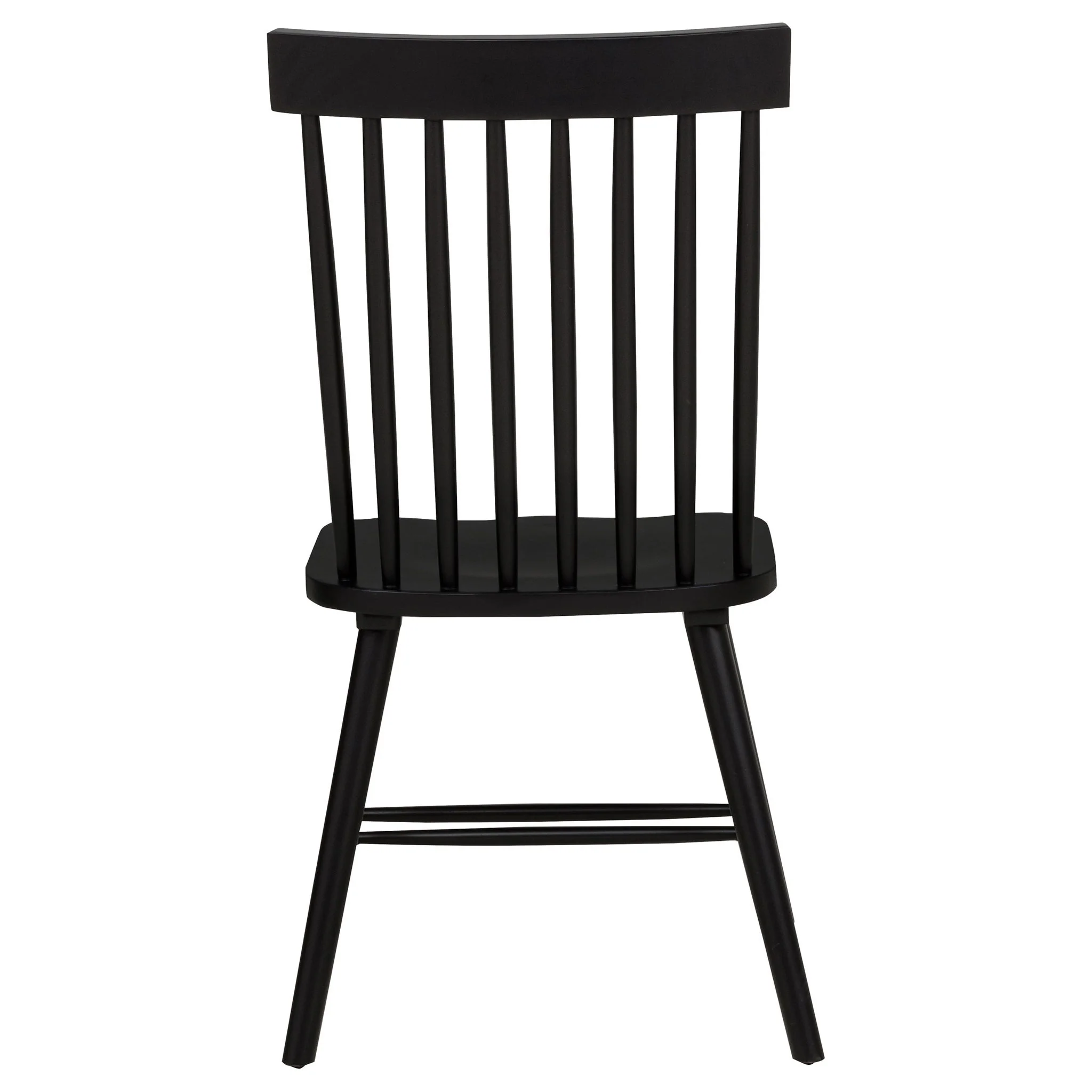 Hamlyn 5-piece Round Wood Dining Set Black - Image 4