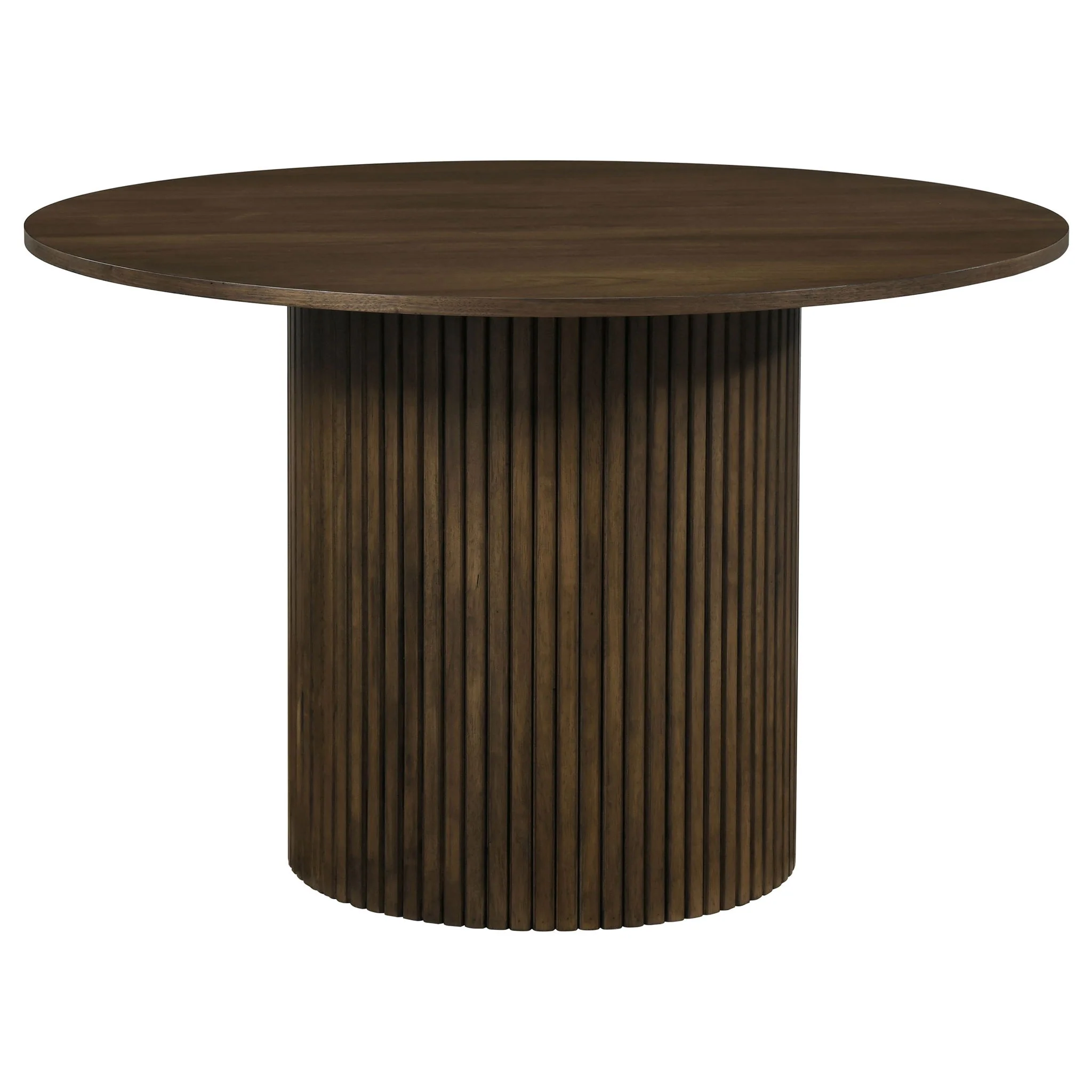 Hamlyn 5-piece Round Wood Dining Set Black and Walnut - Image 2