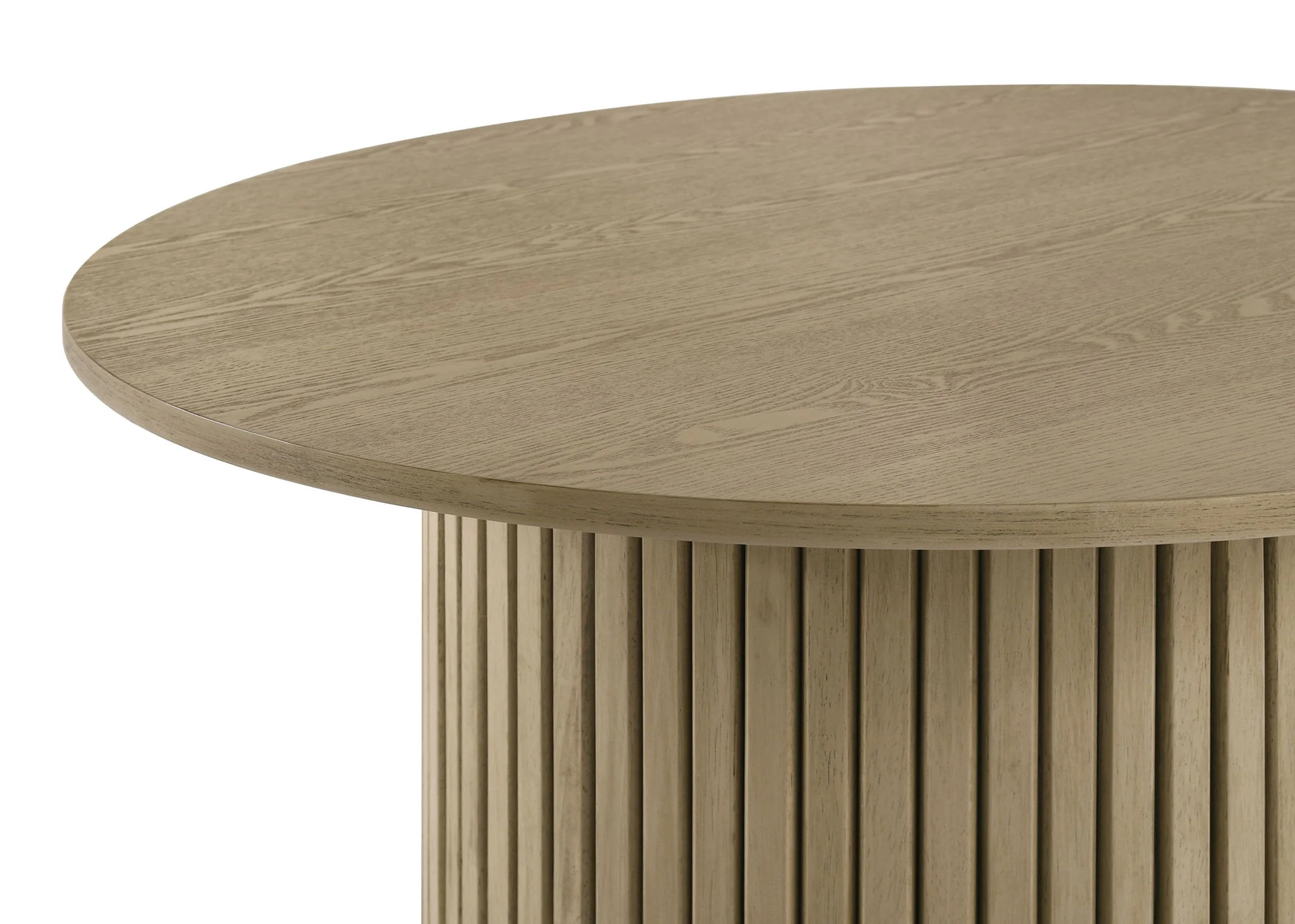 Hamlyn 5-piece Round Wood Dining Set Cream and Natural Oak - Image 3