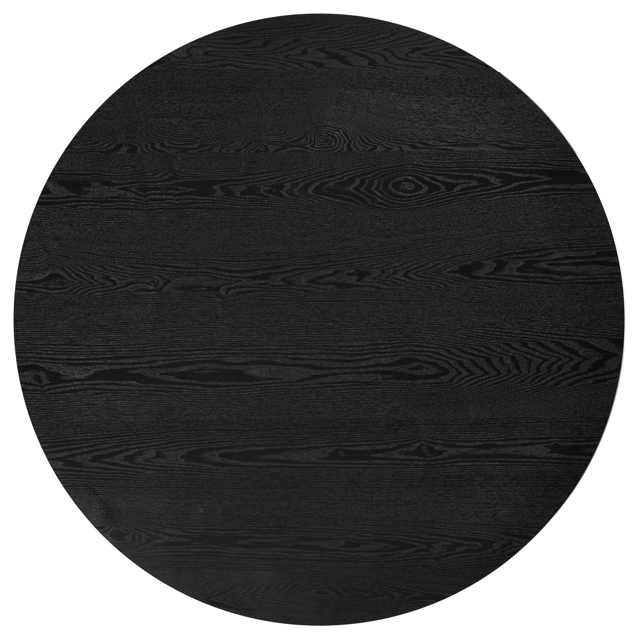 Hamlyn 5-piece Round Wood Dining Set Grey and Black - Image 2