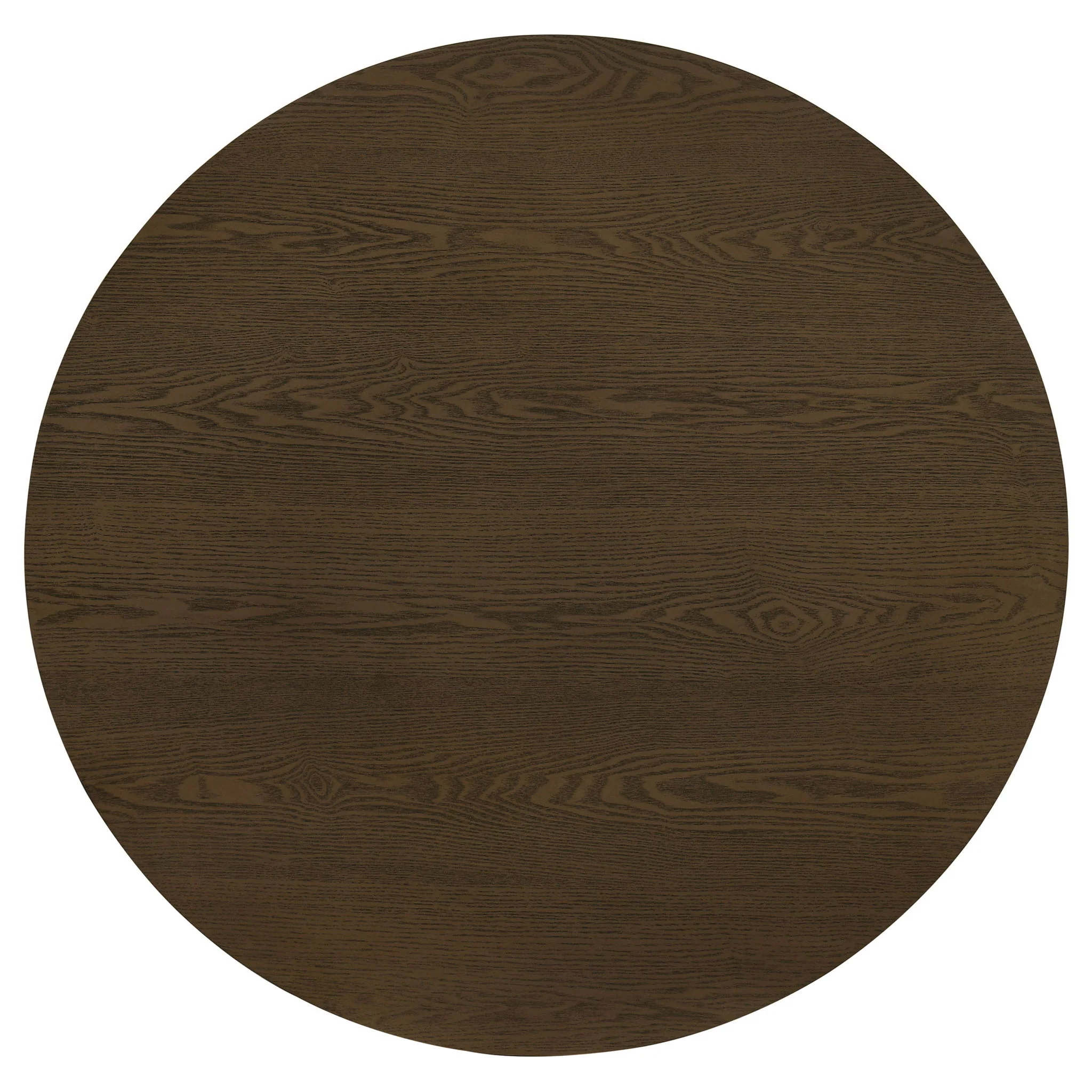 Hamlyn Round Fluted Occasional Cocktail Coffee Table Walnut - Image 2