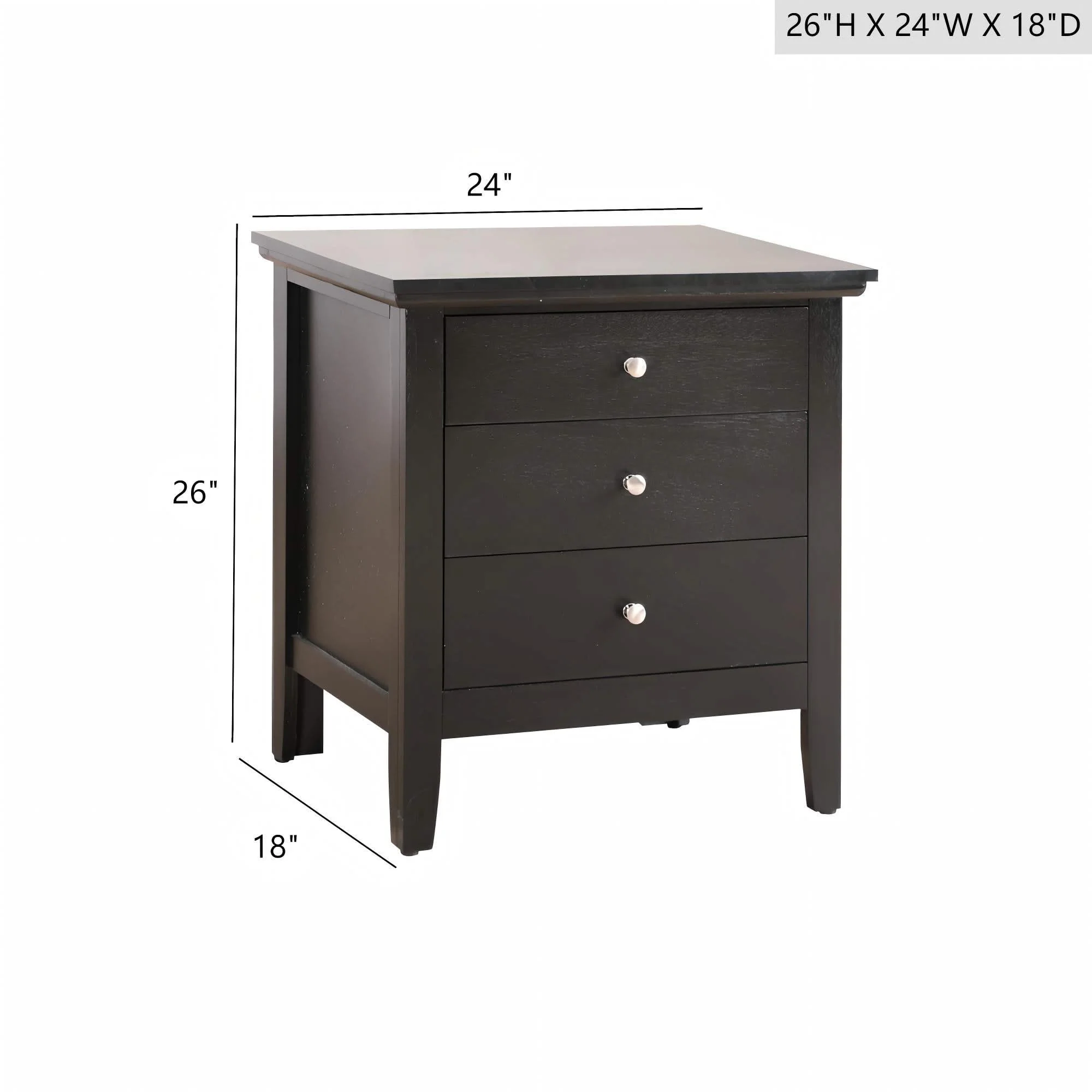 3 Drawer Nightstand & Dove Tailed Drawers - Image 15