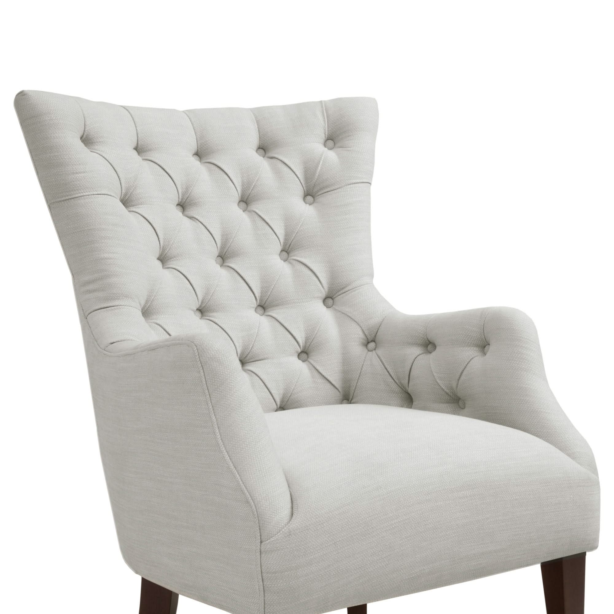 Hannah - Button Tufted Wing Chair - Image 3
