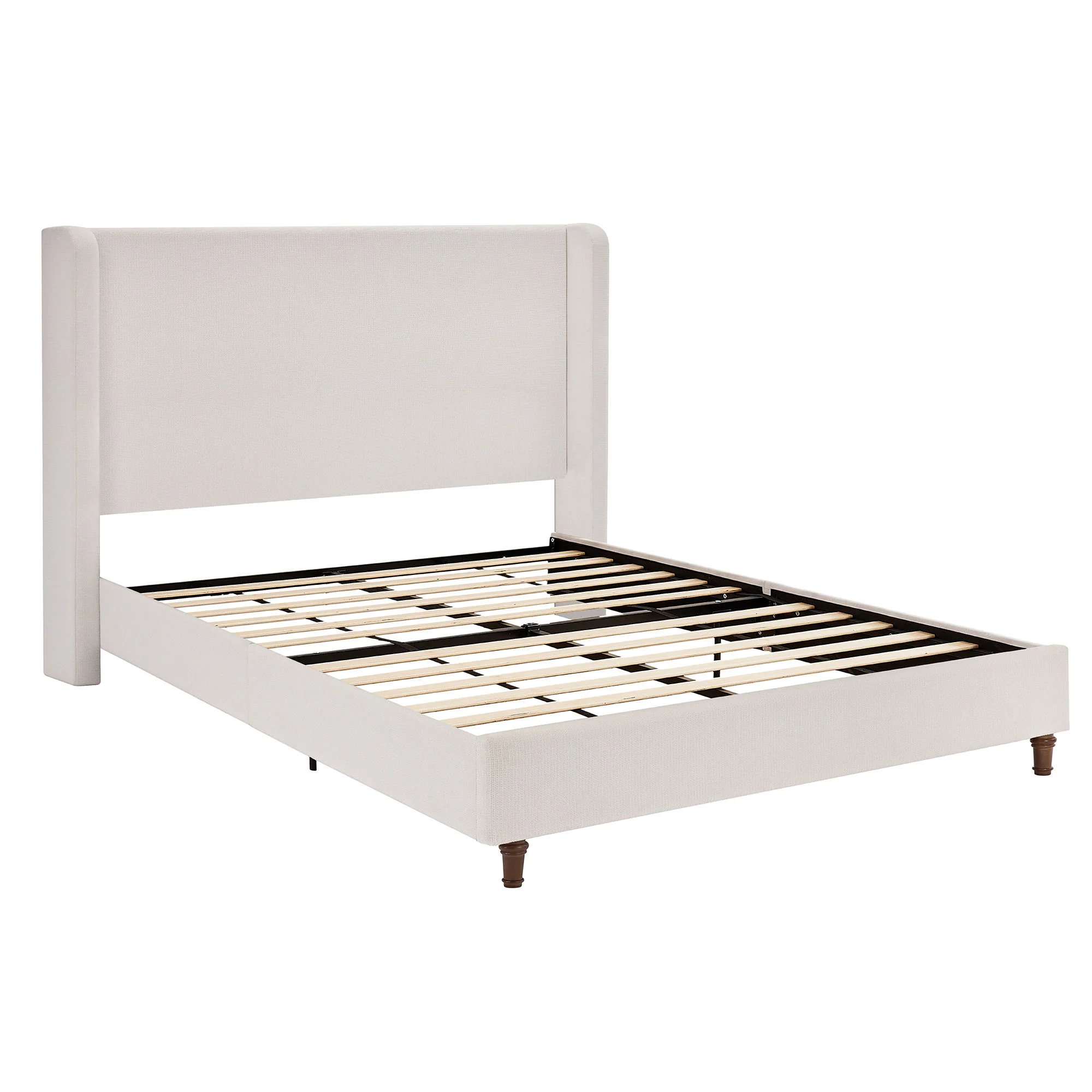 Harper - Tall Headboard Upholstered Bed / High Headboard / Elegant Simplicity / No Box Spring Needed - Image 3
