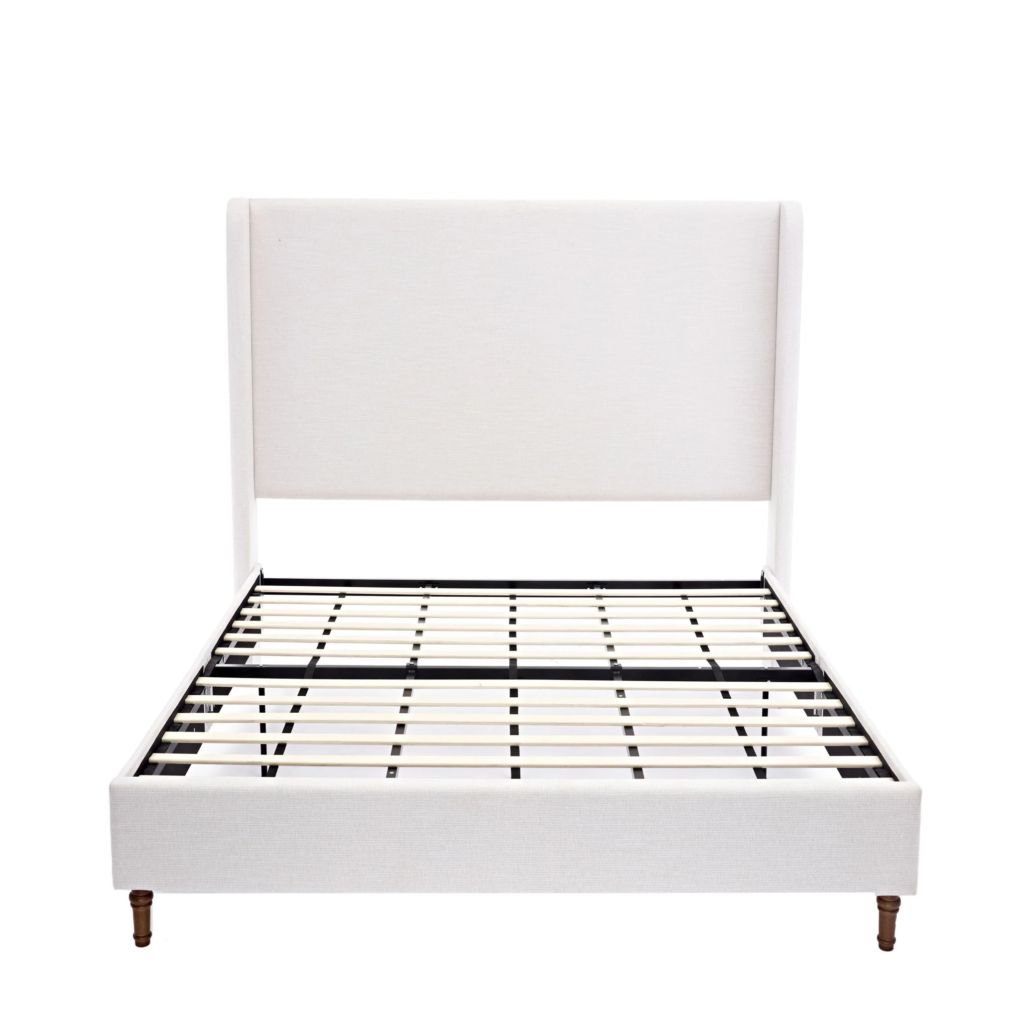 Harper - Tall Headboard Upholstered Bed / High Headboard / Elegant Simplicity / No Box Spring Needed - Image 4