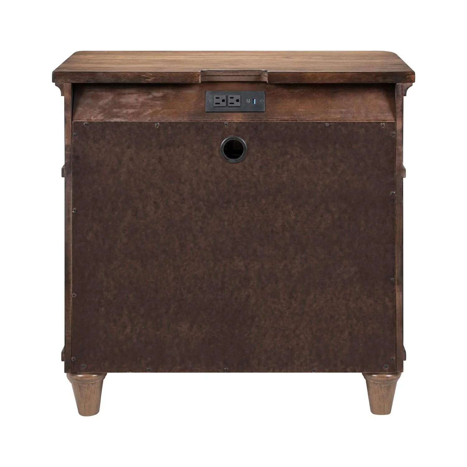 Harrison Heights - Nightstand With Charging Station - Sienna - Image 4