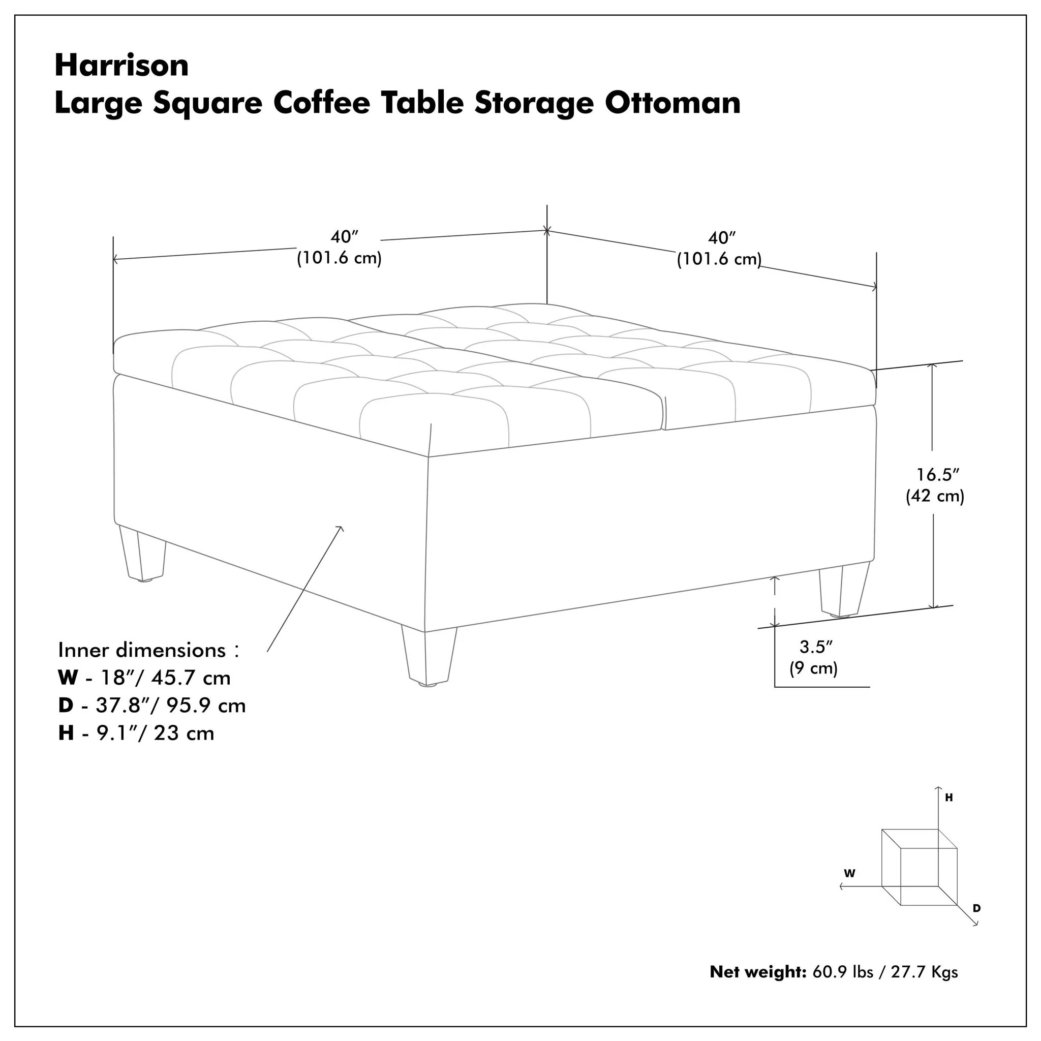 Harrison - Large Coffee Table Storage Ottoman - Image 19