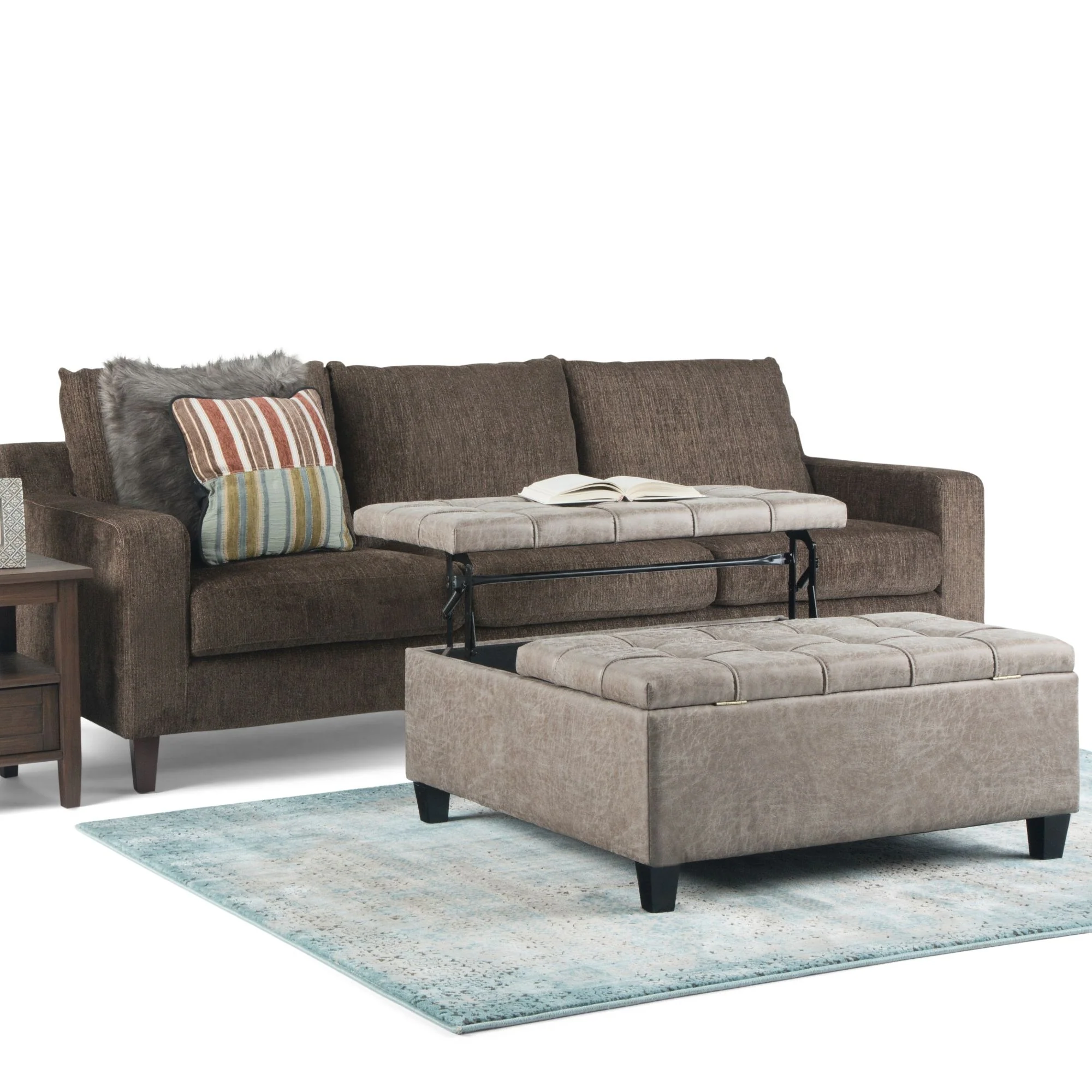 Harrison - Upholstered Coffee Table Storage Ottoman - Image 39