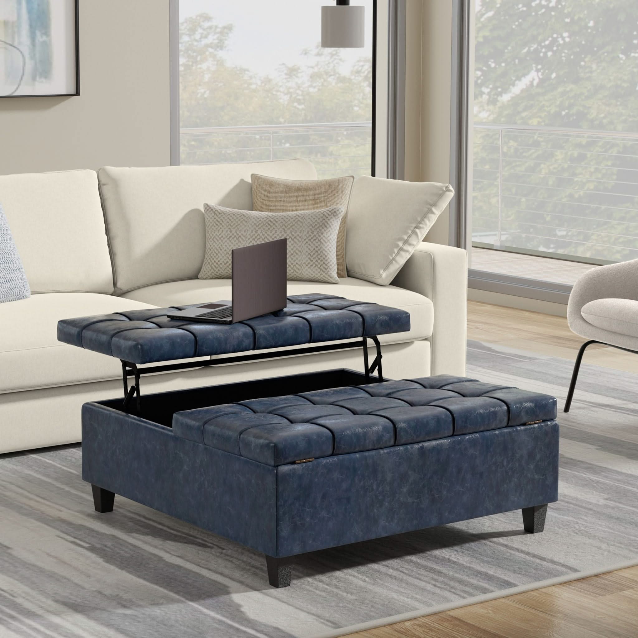 Harrison - Upholstered Coffee Table Storage Ottoman - Image 57