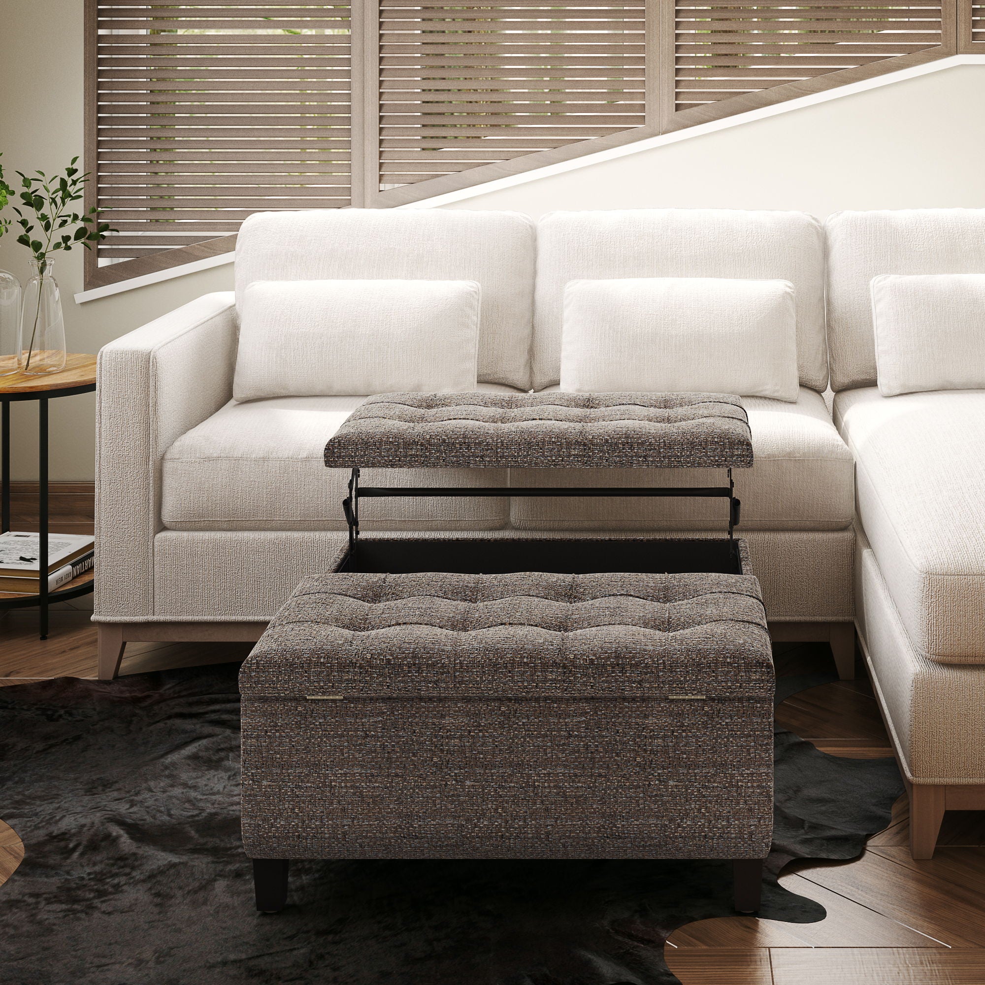 Harrison - Upholstered Coffee Table Storage Ottoman - Image 64