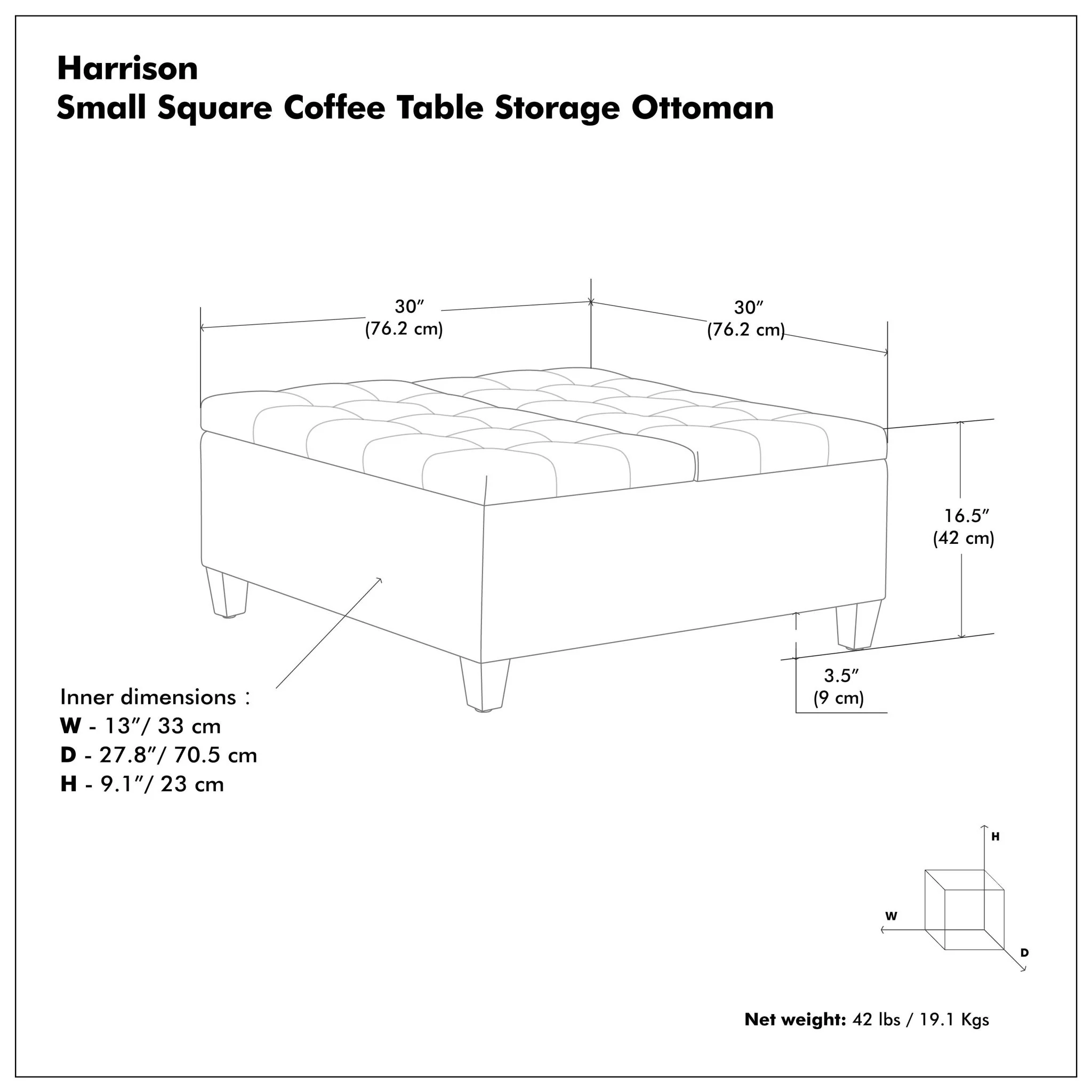 Harrison - Upholstered Coffee Table Storage Ottoman - Image 72
