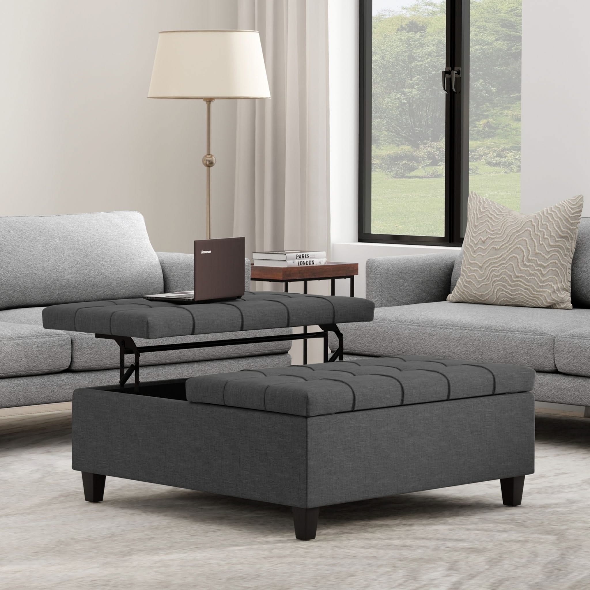 Harrison - Upholstered Coffee Table Storage Ottoman - Image 89