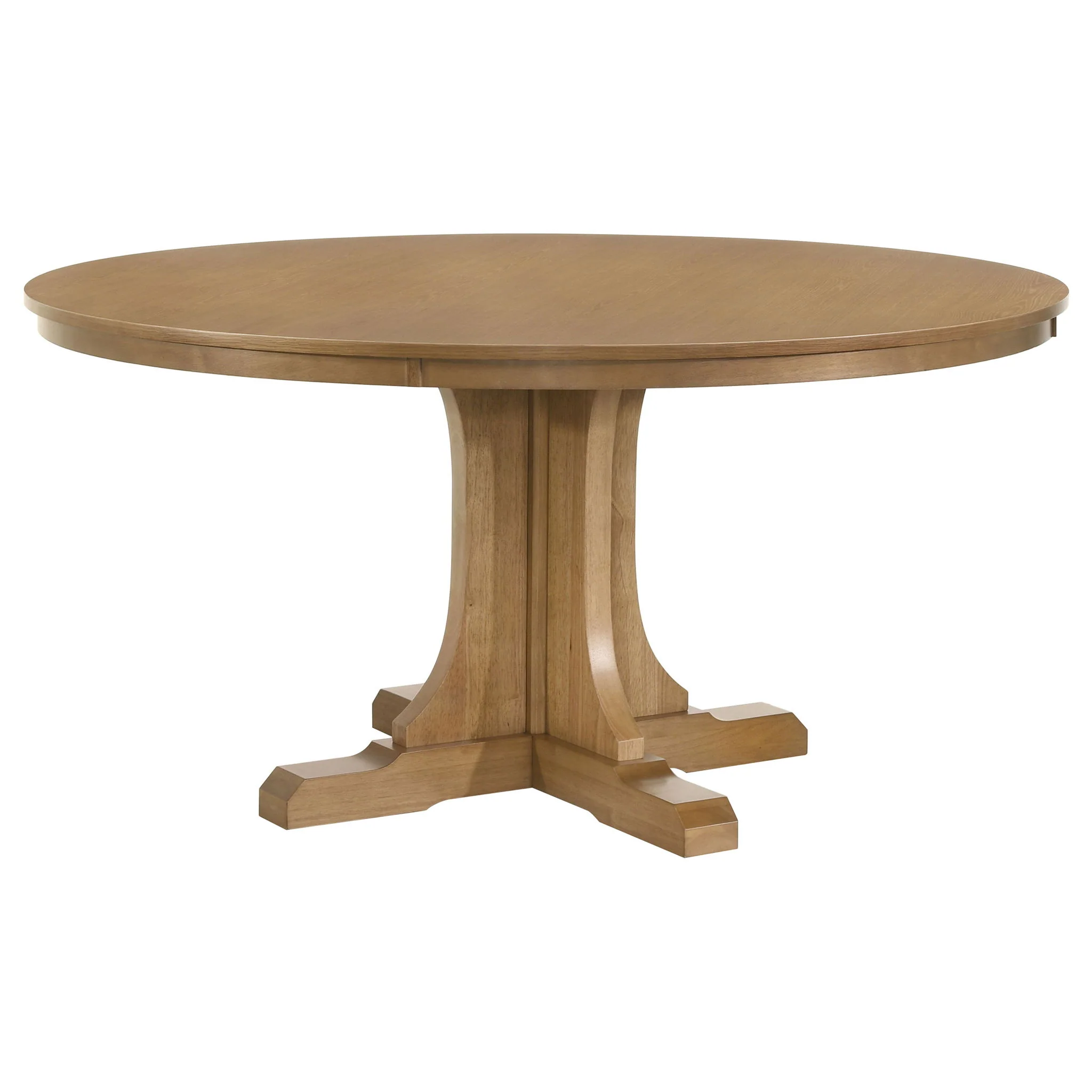 Hartville 7-piece Round Dining Table Set Natural Light Brown - Image 2