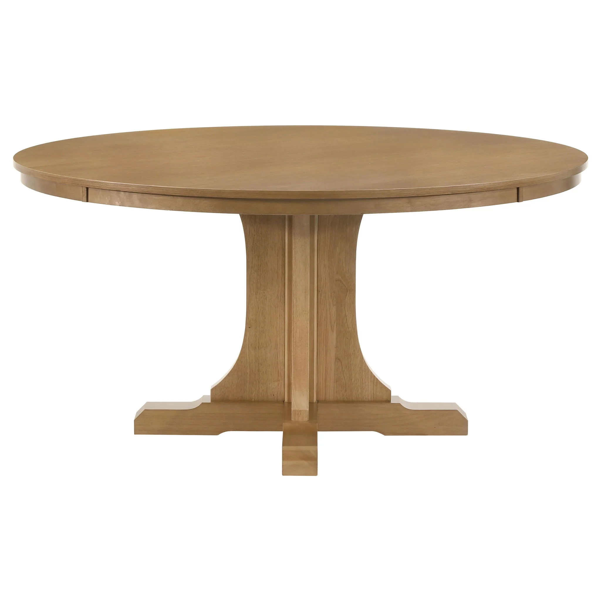 Hartville 7-piece Round Dining Table Set Natural Light Brown - Image 3