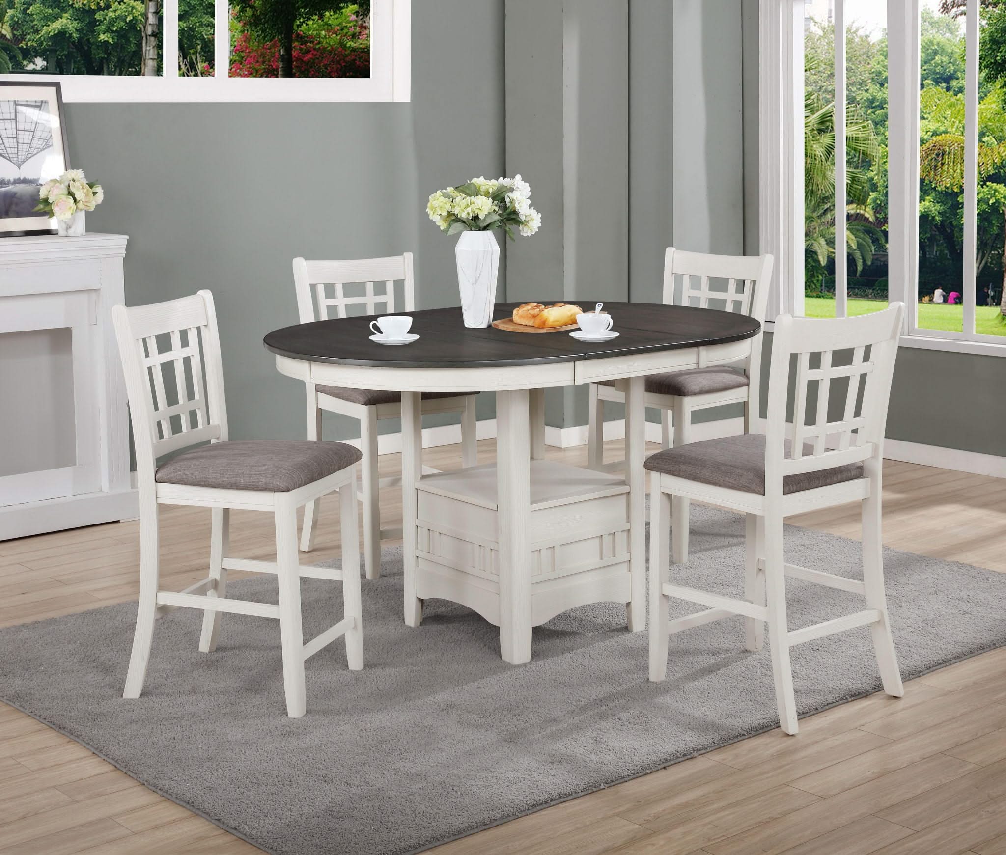 Hartwell - Counter Height Table - White - Image 3