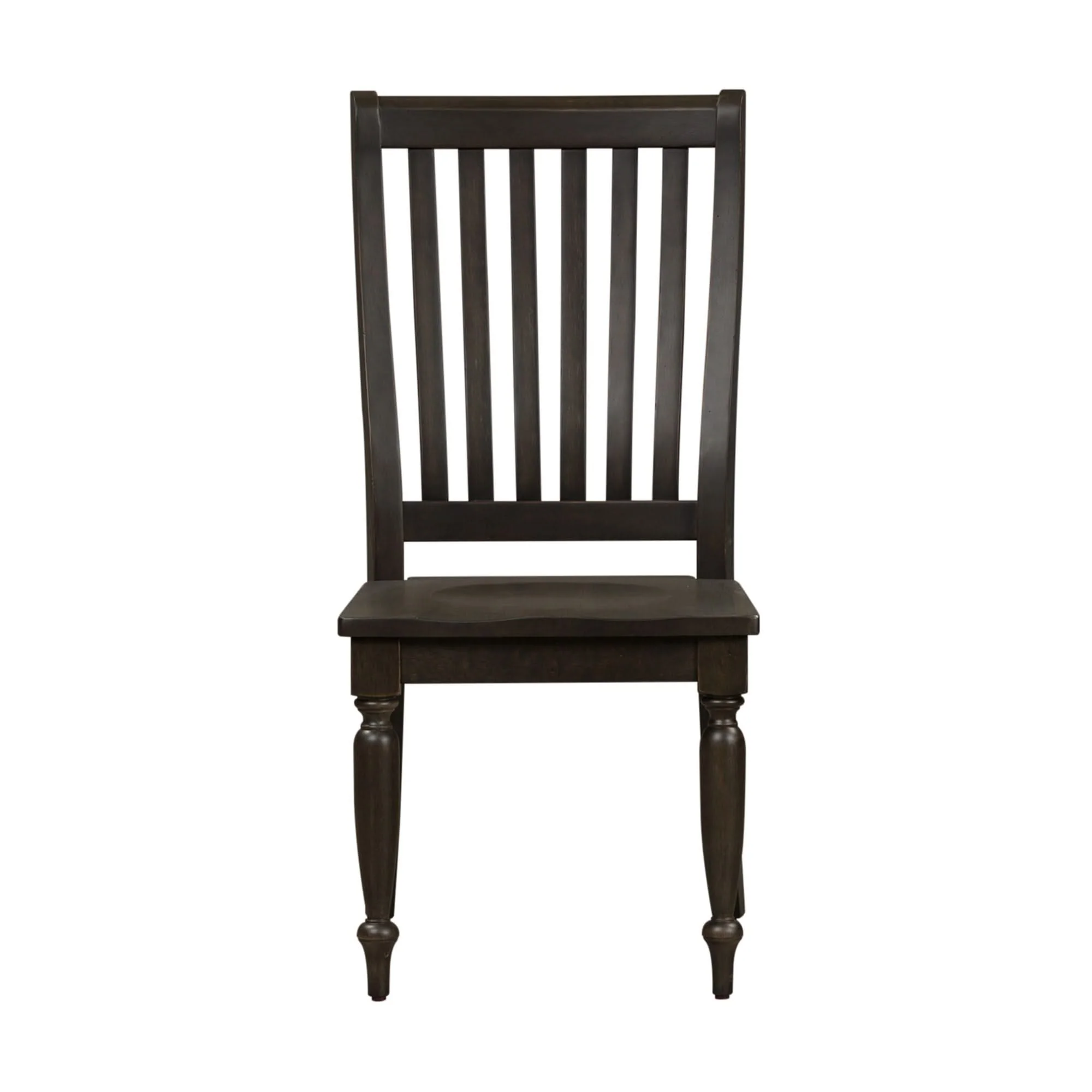Harvest Home - Slat Back Side Chair - Chalkboard - Image 4