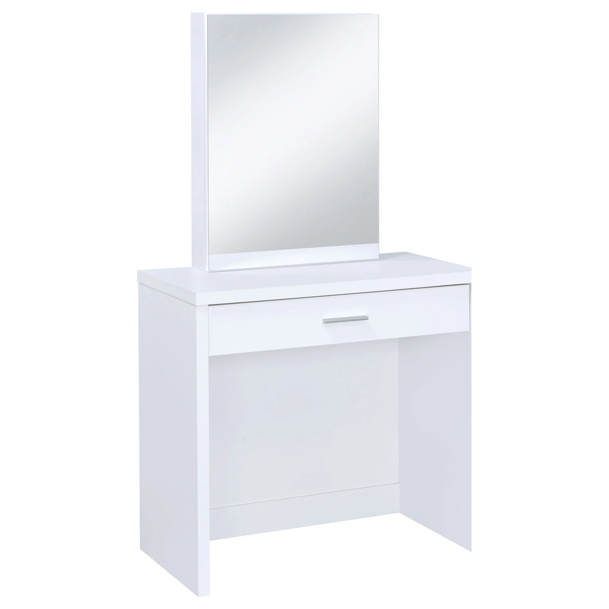Harvey Vanity Set with Lift-Top Stool White - Image 4