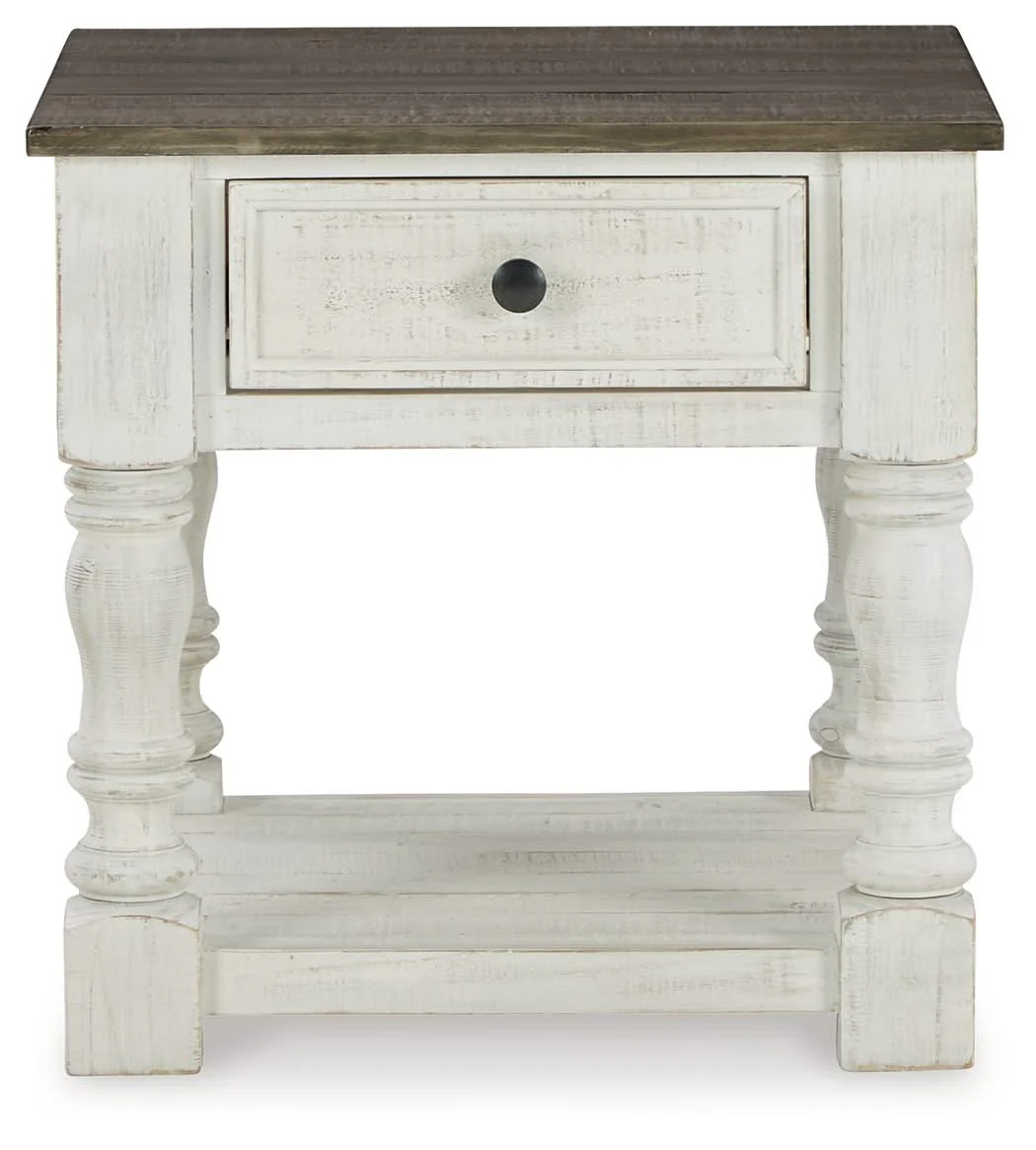 Havalance - Square End Table - White / Gray - Image 3