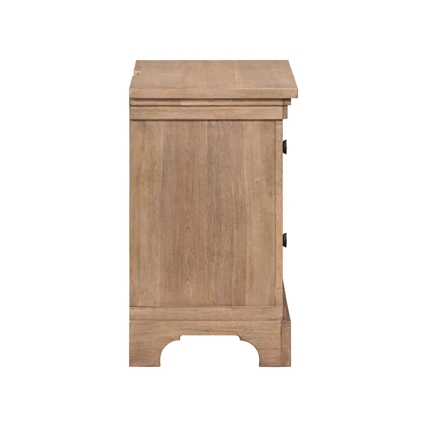 Haven Hills - Nightstand With Charging Station - Camel Beige - Image 3