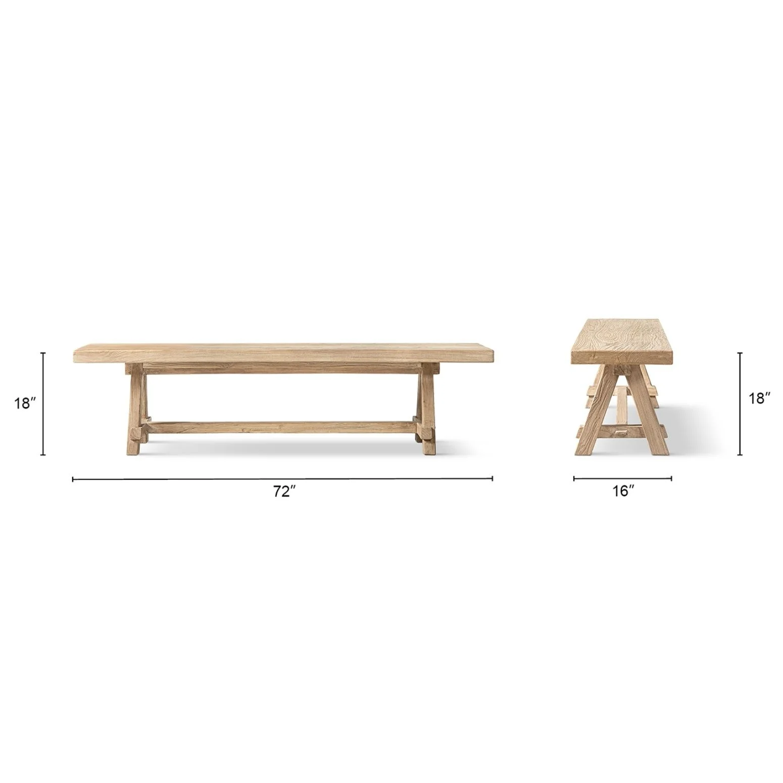 Hawthorne - Dining Bench - Natural - Image 3