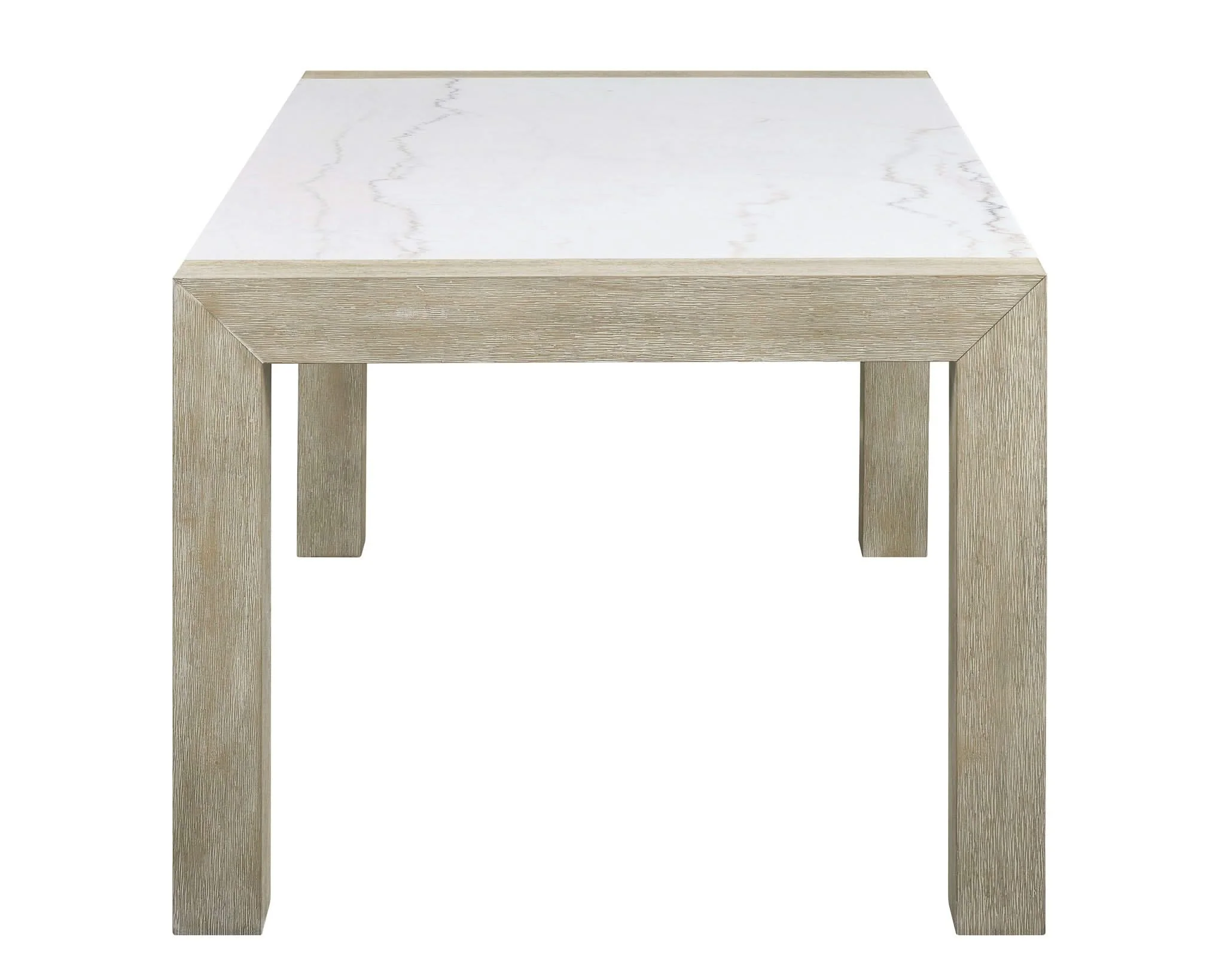 Hazel - Genuine Marble Dining Table - Wired White - Image 4