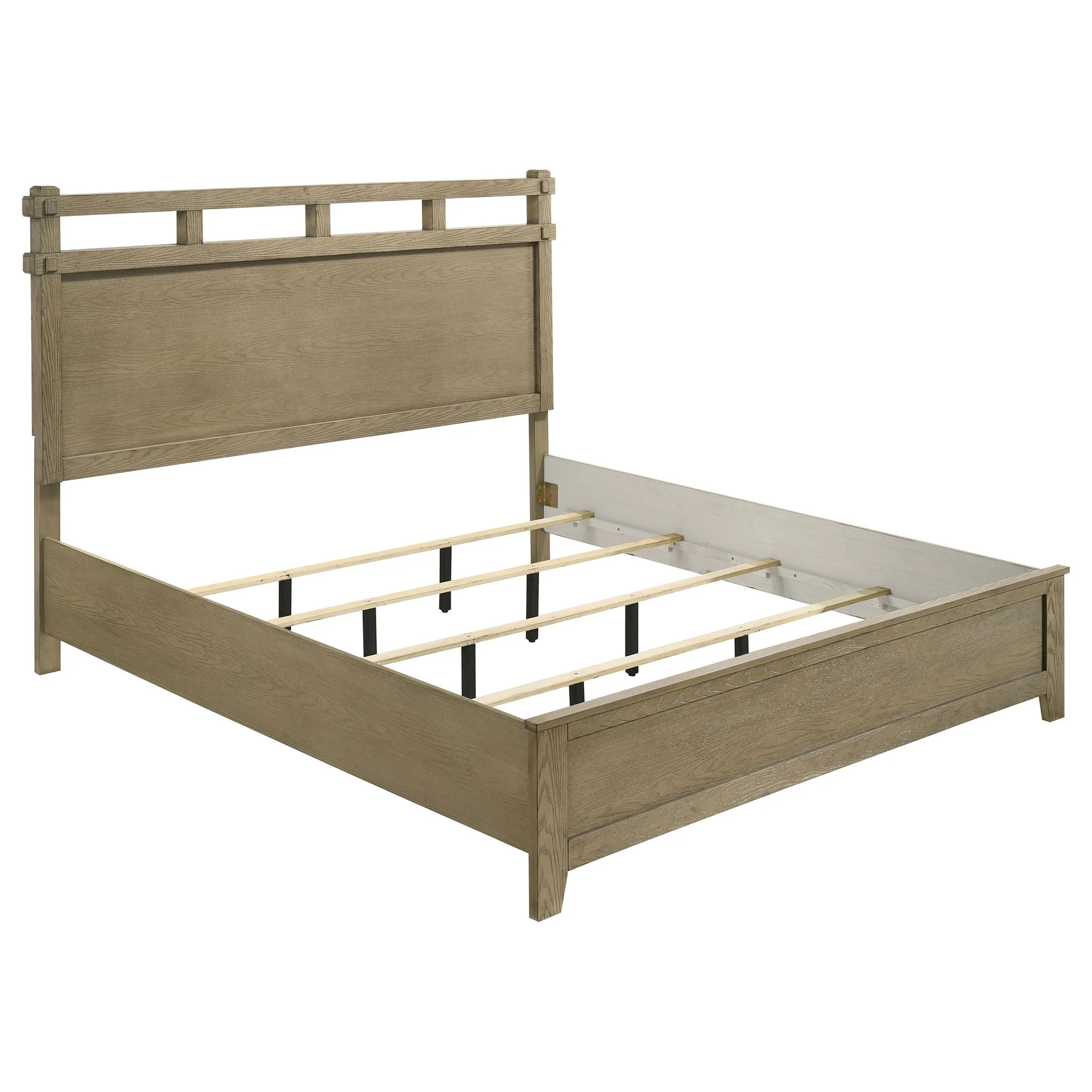 Hazlewood 4-piece Eastern King Bedroom Set Vineyard Oak - Image 2