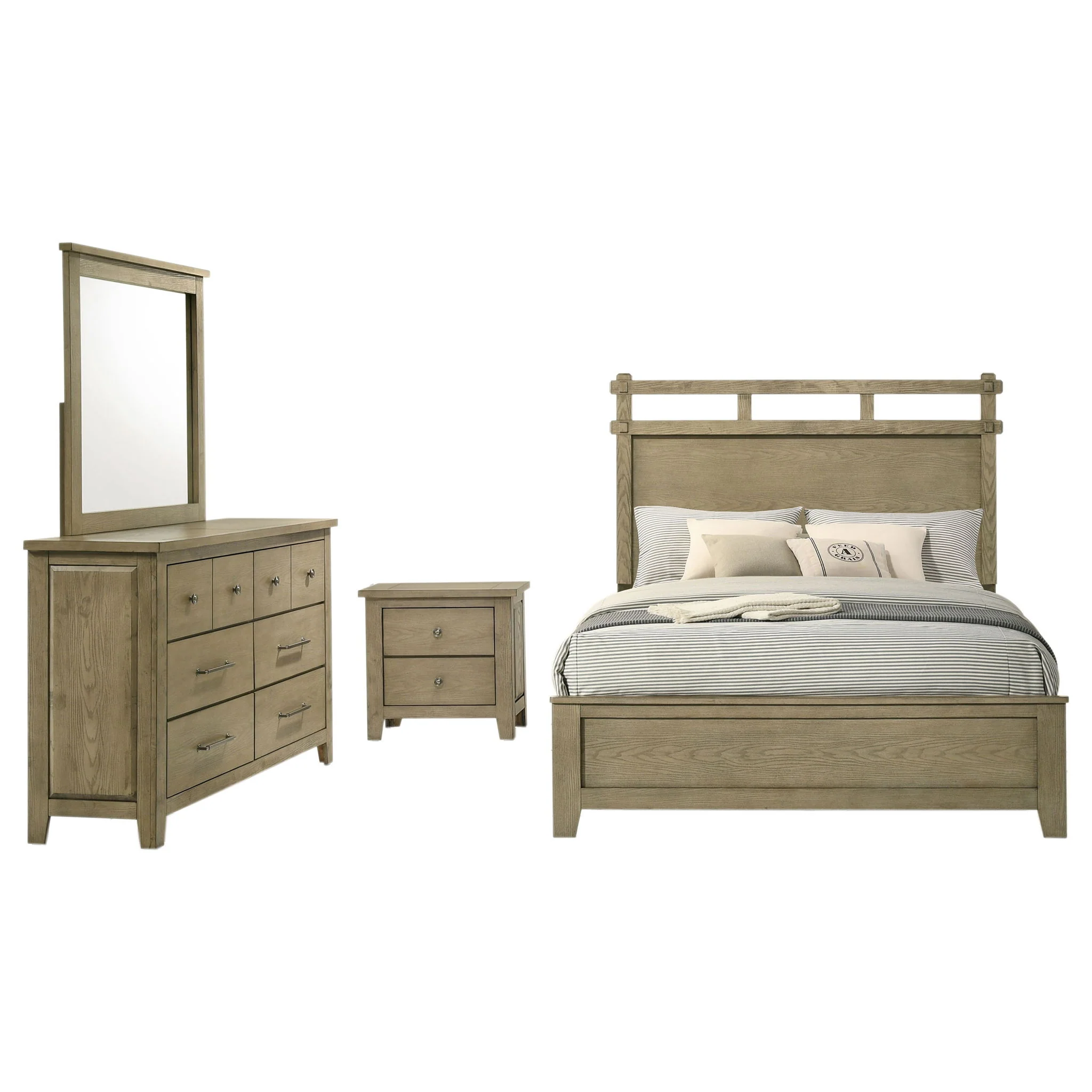 Hazlewood 4-piece Queen Bedroom Set Vineyard Oak - Image 2
