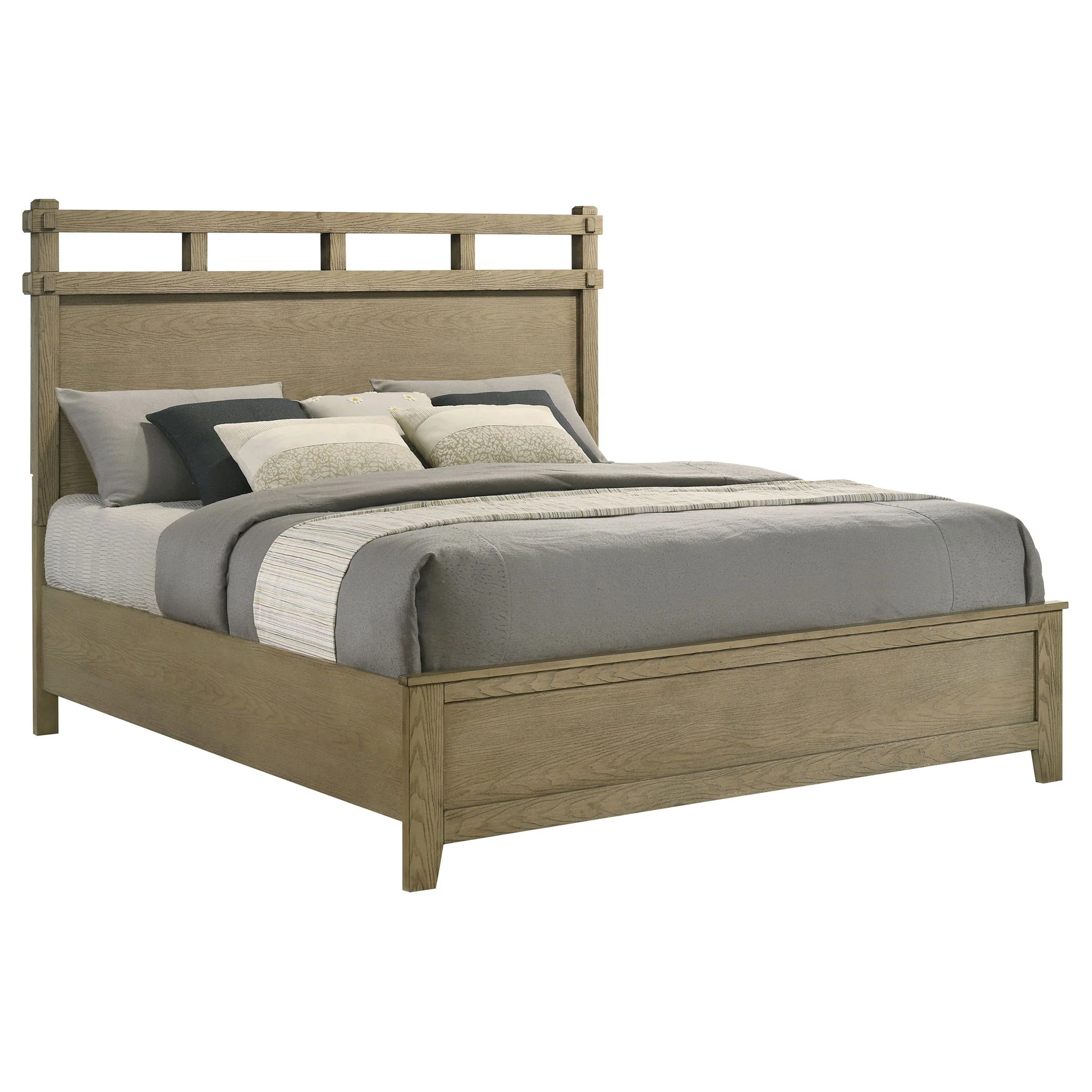 Hazlewood 61-inch Eastern King Panel Bed Vineyard Oak - Image 2