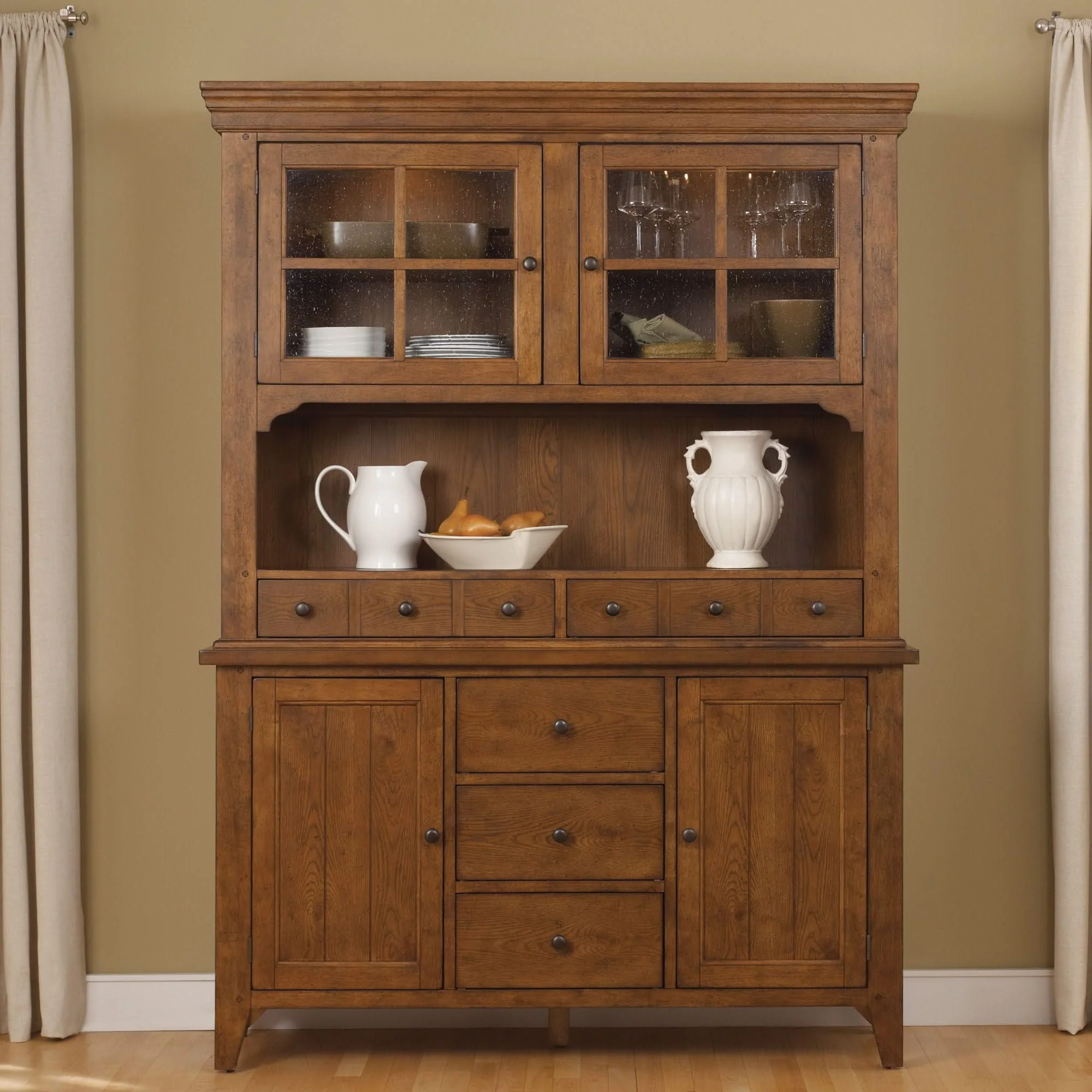 Hearthstone Ridge - Hutch & Buffet - Light Brown - Image 3