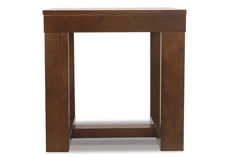 Heather Dark Brown Contemporary Square End Table - Image 4