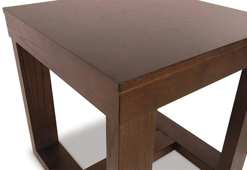 Heather Dark Brown Contemporary Square End Table - Image 5