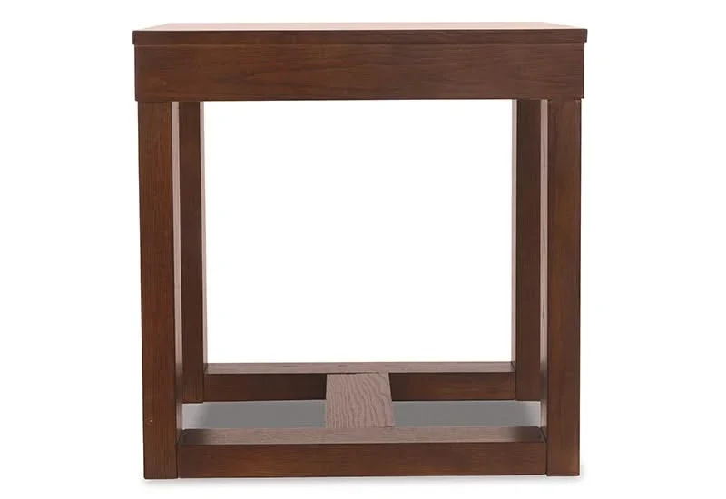 Heather Dark Brown Contemporary Square End Table - Image 8