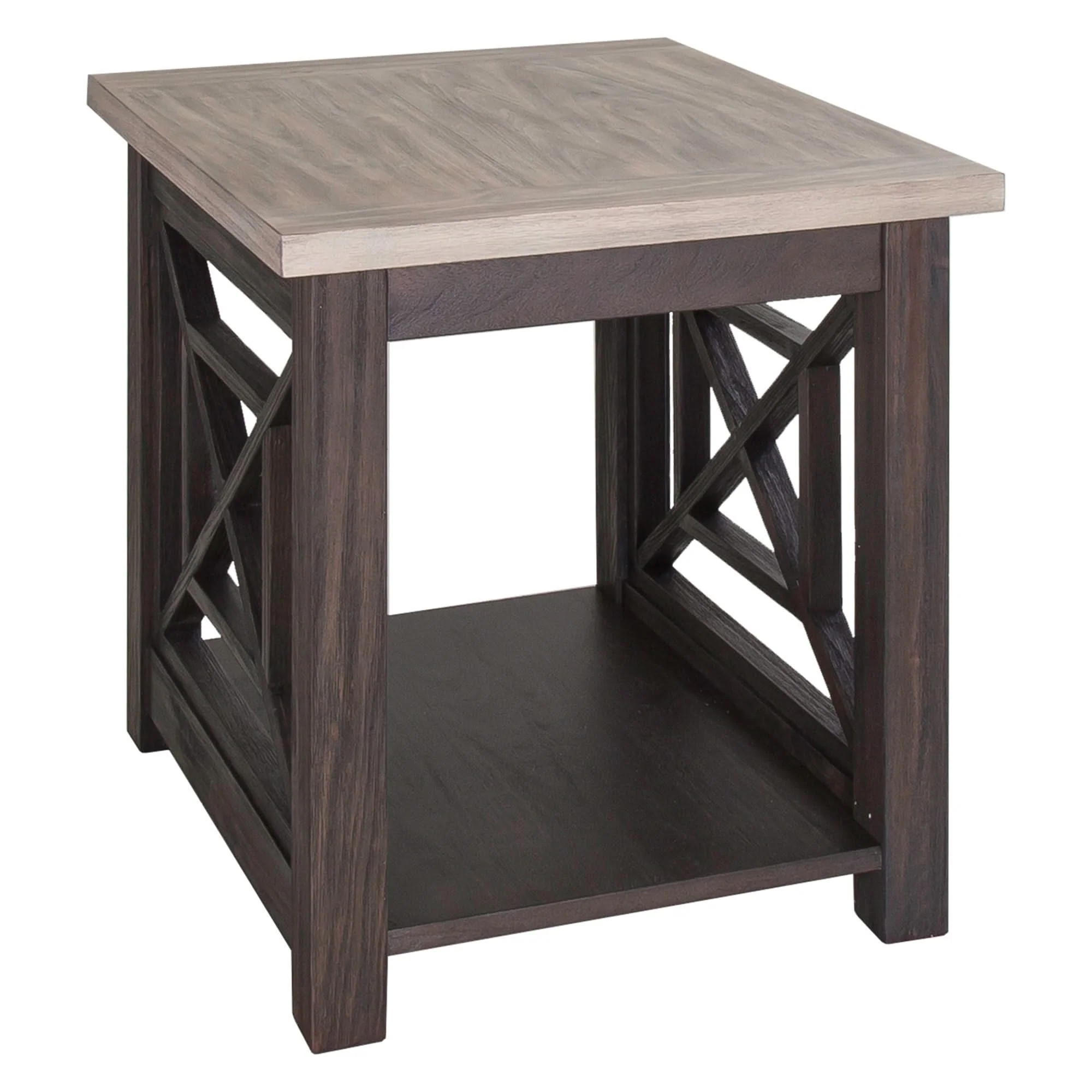 Heatherbrook - 3 Piece Table Set (1 Cocktail 2 End Tables) - Charcoal & Ash - Image 3