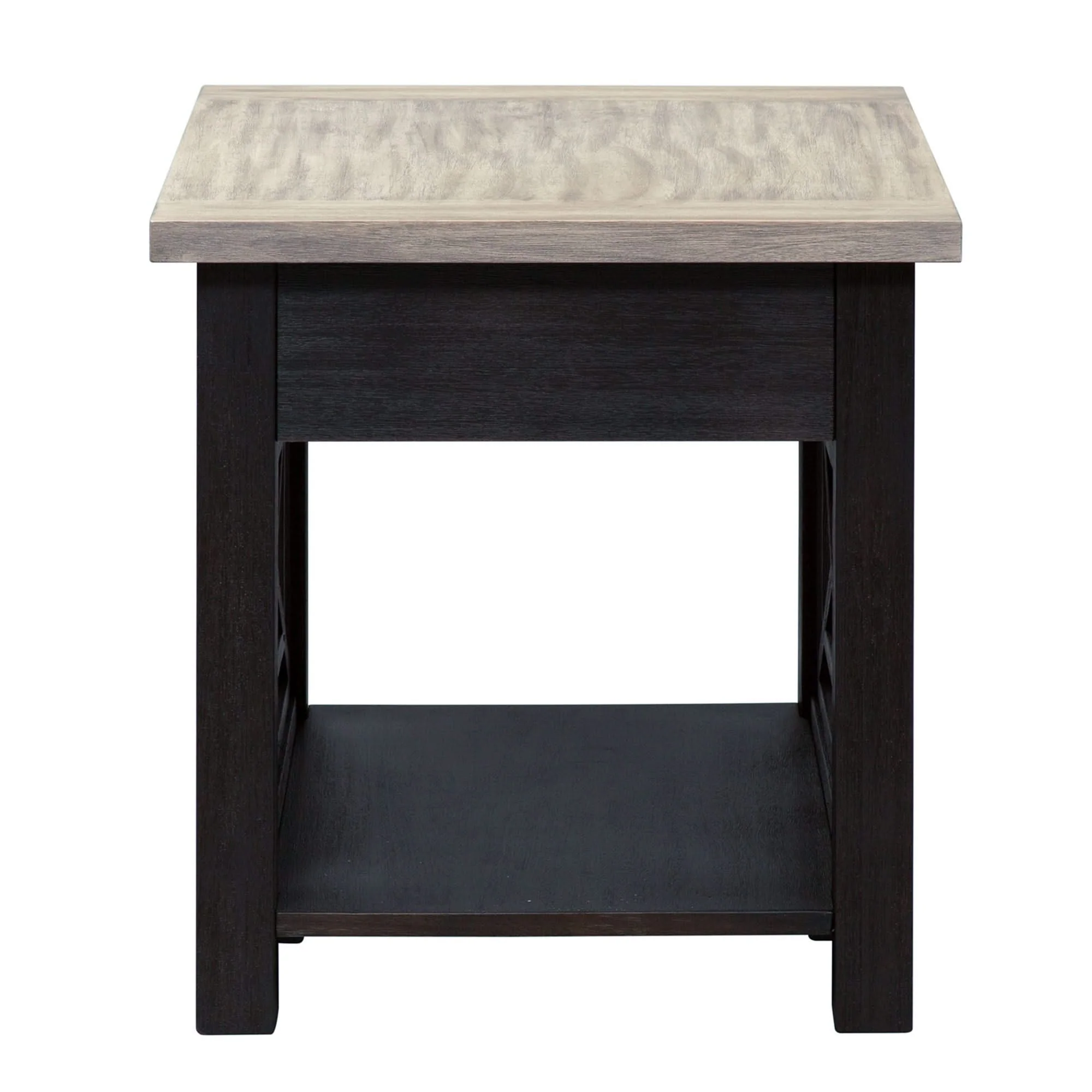 Heatherbrook - Drawer End Table - Charcoal & Ash - Image 3