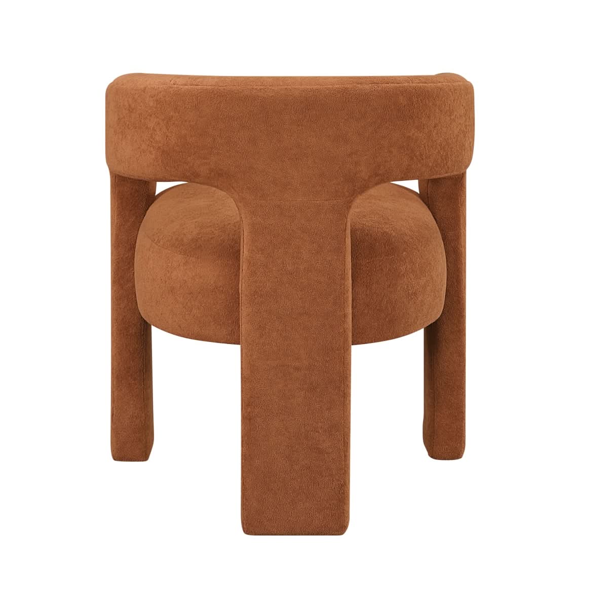 Helen Contemporary Dining Chairs in Light Gray Black or Orange with Boucle Upholstery - Image 12