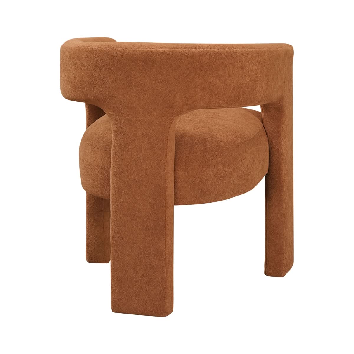 Helen Contemporary Dining Chairs in Light Gray Black or Orange with Boucle Upholstery - Image 14