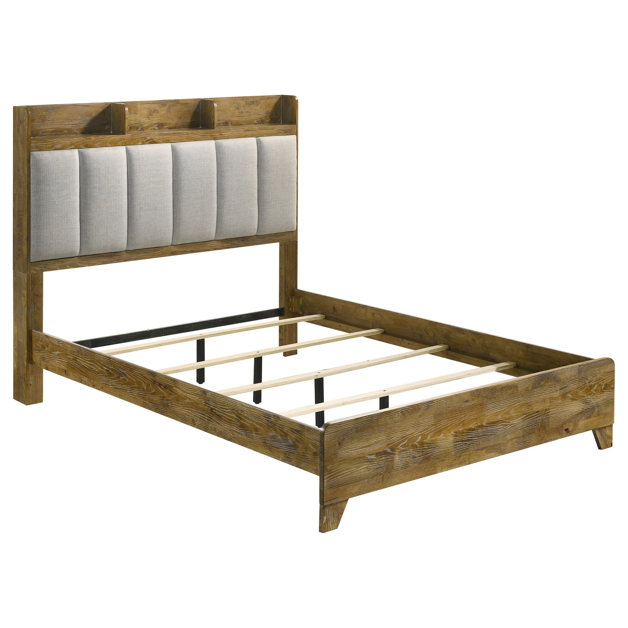 Henderson 4-piece Eastern King Bedroom Set Medium Oak - Image 3